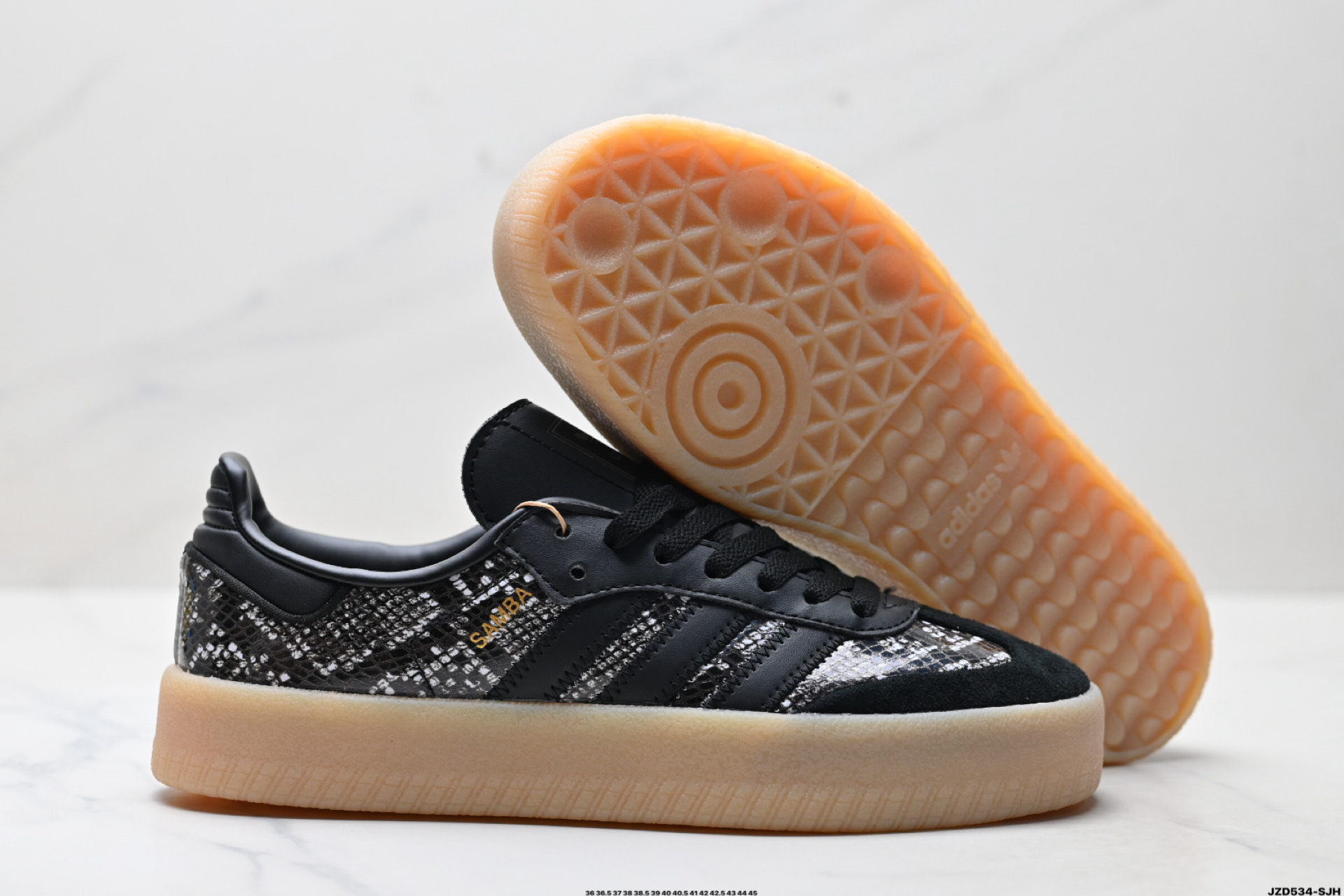 150 Adidas Originals Sambae 桑巴舞系列阿迪达斯 三叶草 绅士德训足球风百搭低帮休闲运动板鞋 JQ0257
