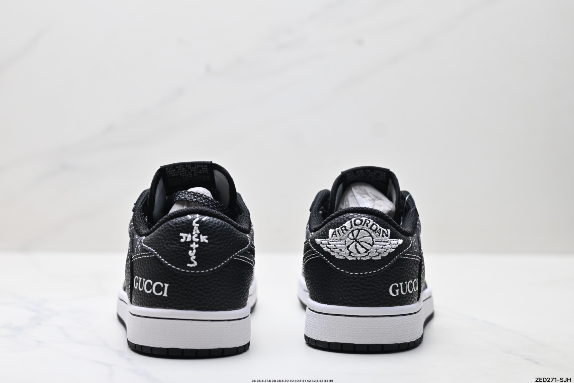 Nike Air Jordan 1 x Travis Scott AJ1倒勾 乔一倒钩 ‘DIY’定制 耐克 低帮文化篮球鞋 DZ5899-002