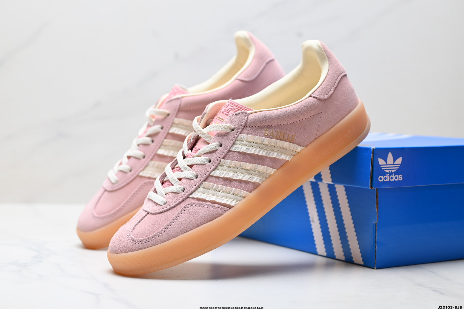 Adidas Originals Gazelle INdoor 三叶草休闲防滑耐磨低帮板鞋 JS1413