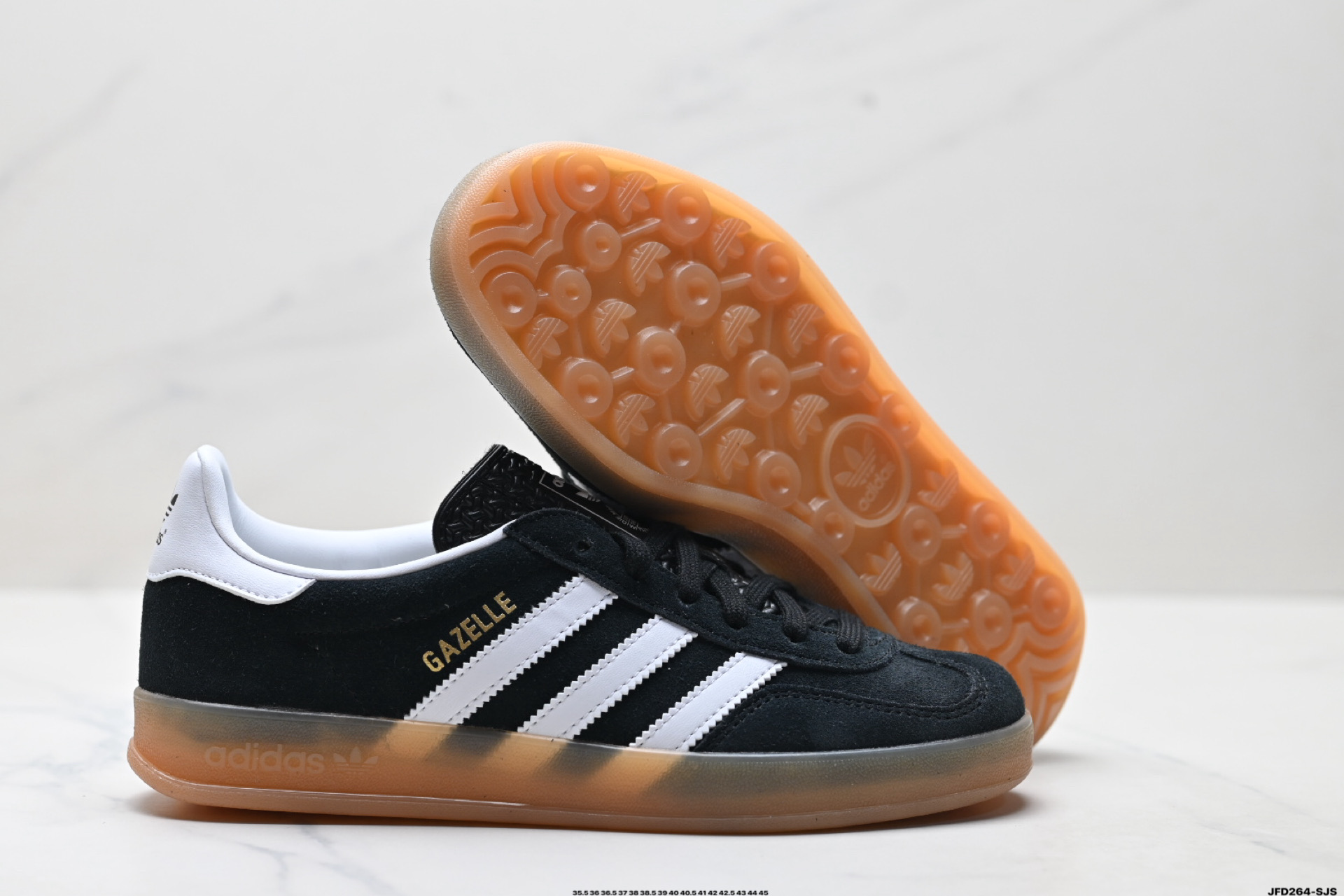 Adidas Originals Gazelle Indoor 三叶草休闲防滑耐磨低帮板鞋 JI2060