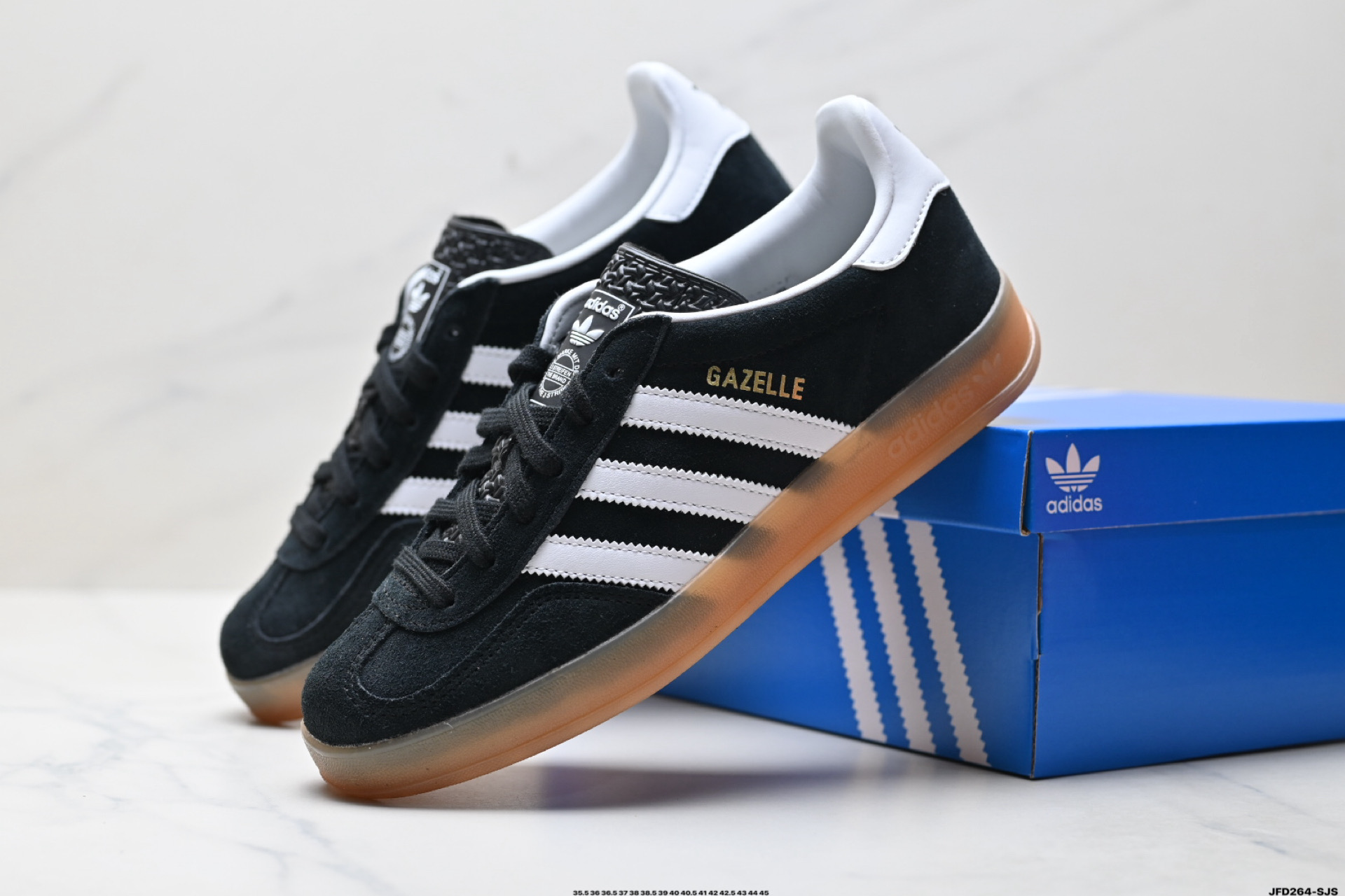 Adidas Originals Gazelle Indoor 三叶草休闲防滑耐磨低帮板鞋 JI2060
