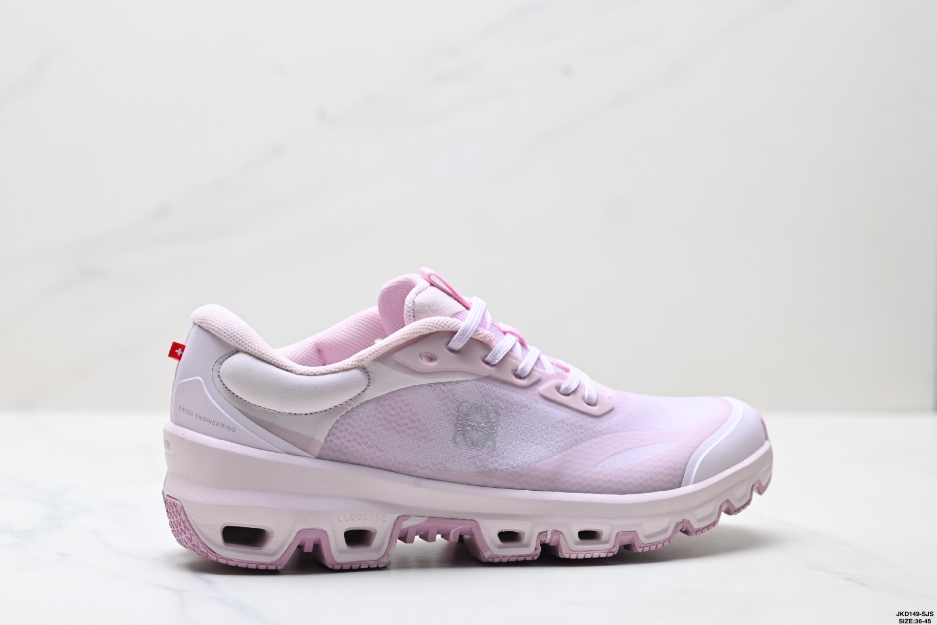 170 On昂跑 x LOEWE罗意威 Cloudventure 2.0 圆头系带 低帮休闲鞋
