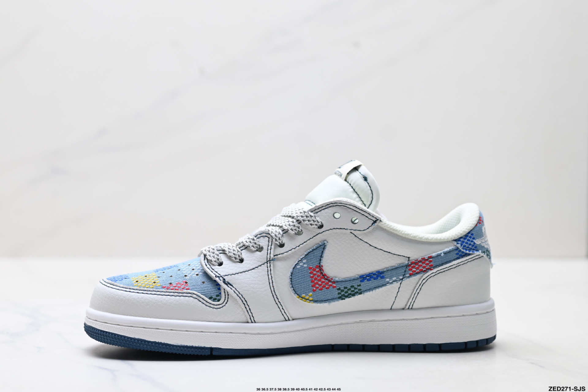 Nike Air Jordan 1 x Travis Scott AJ1倒勾 乔一倒钩 ‘DIY’定制 耐克 低帮文化篮球鞋 DZ5899-011