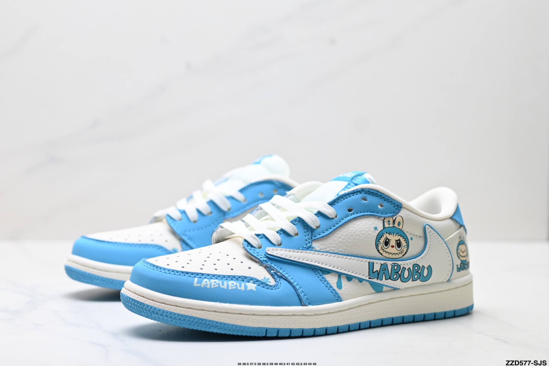 Nike Air Jordan 1 x Travis Scott AJ1倒勾 乔一倒钩 ‘DIY’定制 耐克 低帮文化篮球鞋 XB1979-021