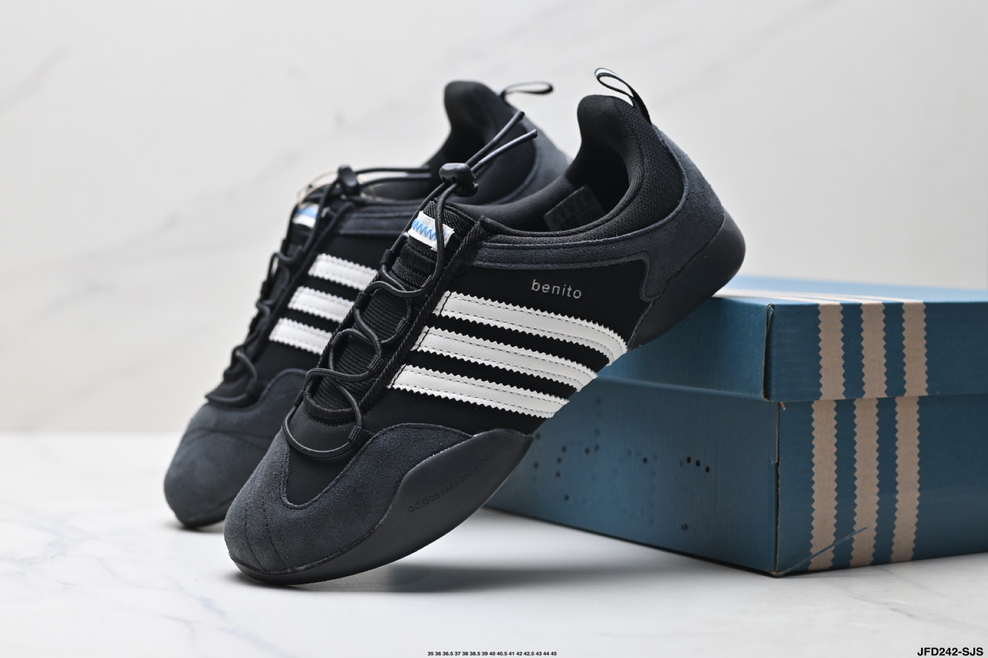 180 Bad Bunny x Adidas Ballerina 阿迪达斯 舒适百搭 防滑耐磨 低帮生活休闲鞋 JQ9230