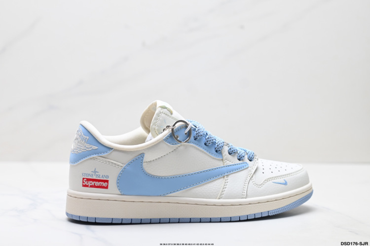 Nike Air Jordan 1 x Travis Scott DIY Low Top Sneakers 1 Nike Air Jordan 1 x Travis Scott DIY Low Top Sneakers
