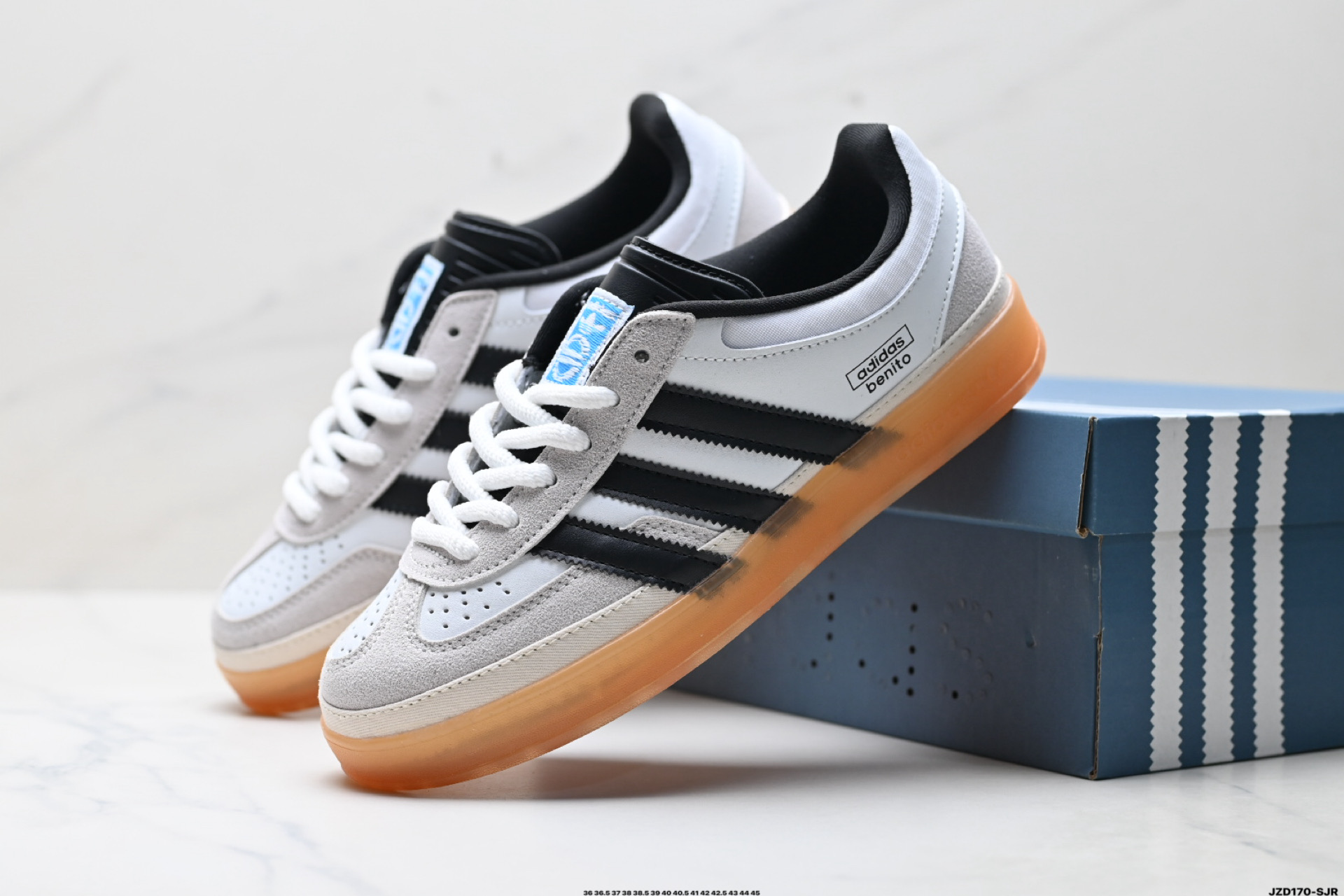 Bad Bunny x Adidas Originals Gazelle INdoor 三叶草休闲防滑耐磨低帮板鞋 IF9730
