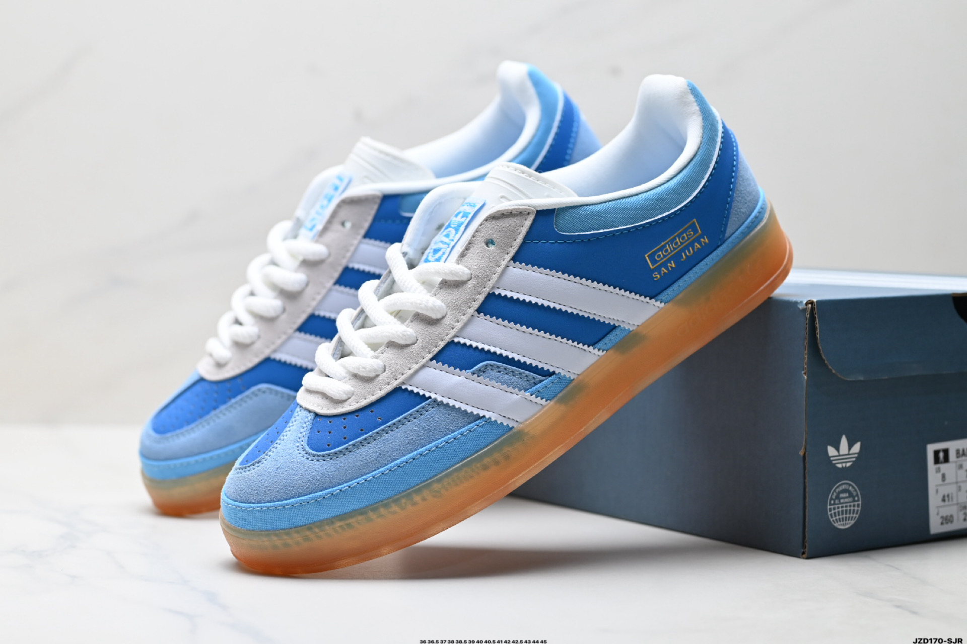 Bad Bunny x Adidas Originals Gazelle INdoor 三叶草休闲防滑耐磨低帮板鞋 IF9730