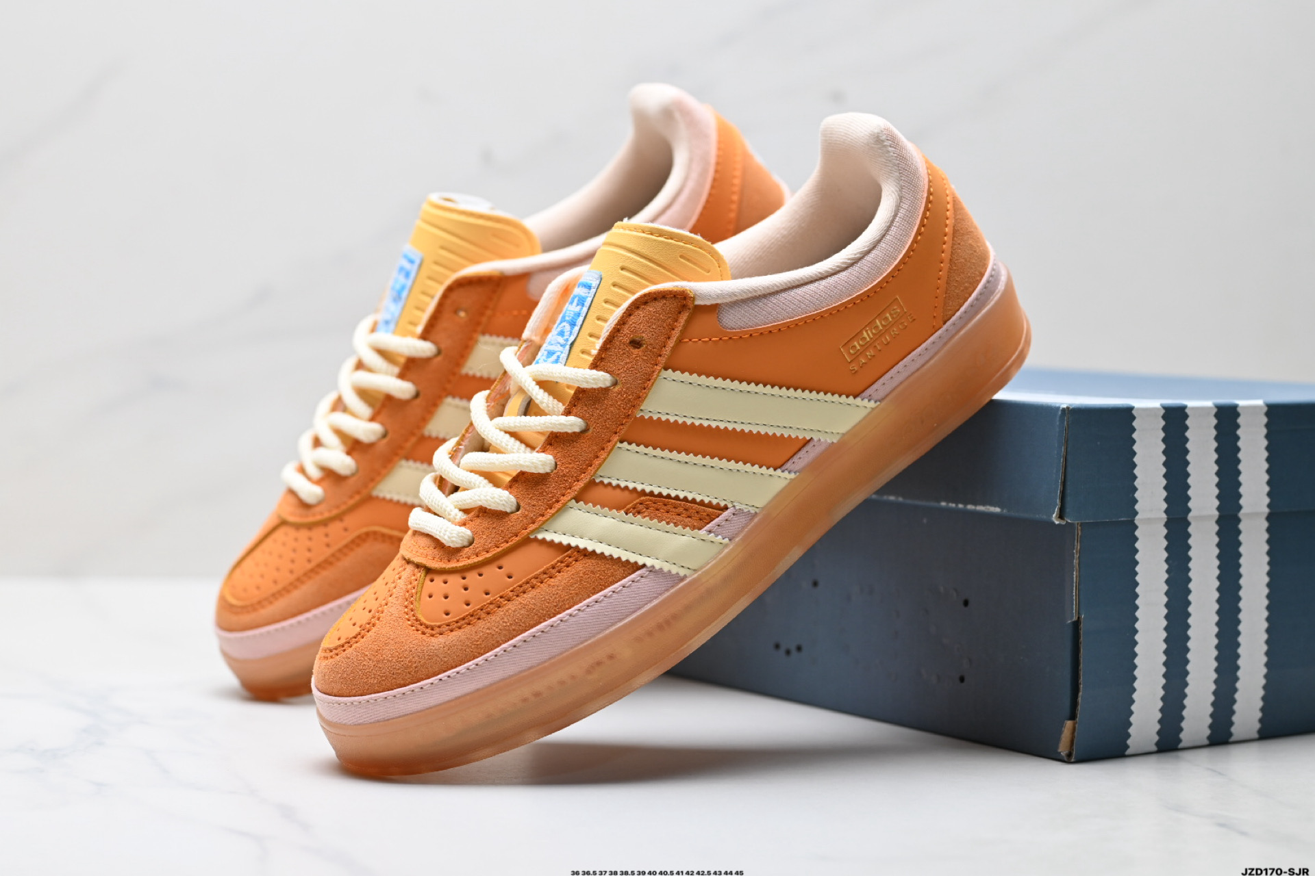 Bad Bunny x Adidas Originals Gazelle INdoor 三叶草休闲防滑耐磨低帮板鞋 IF9730