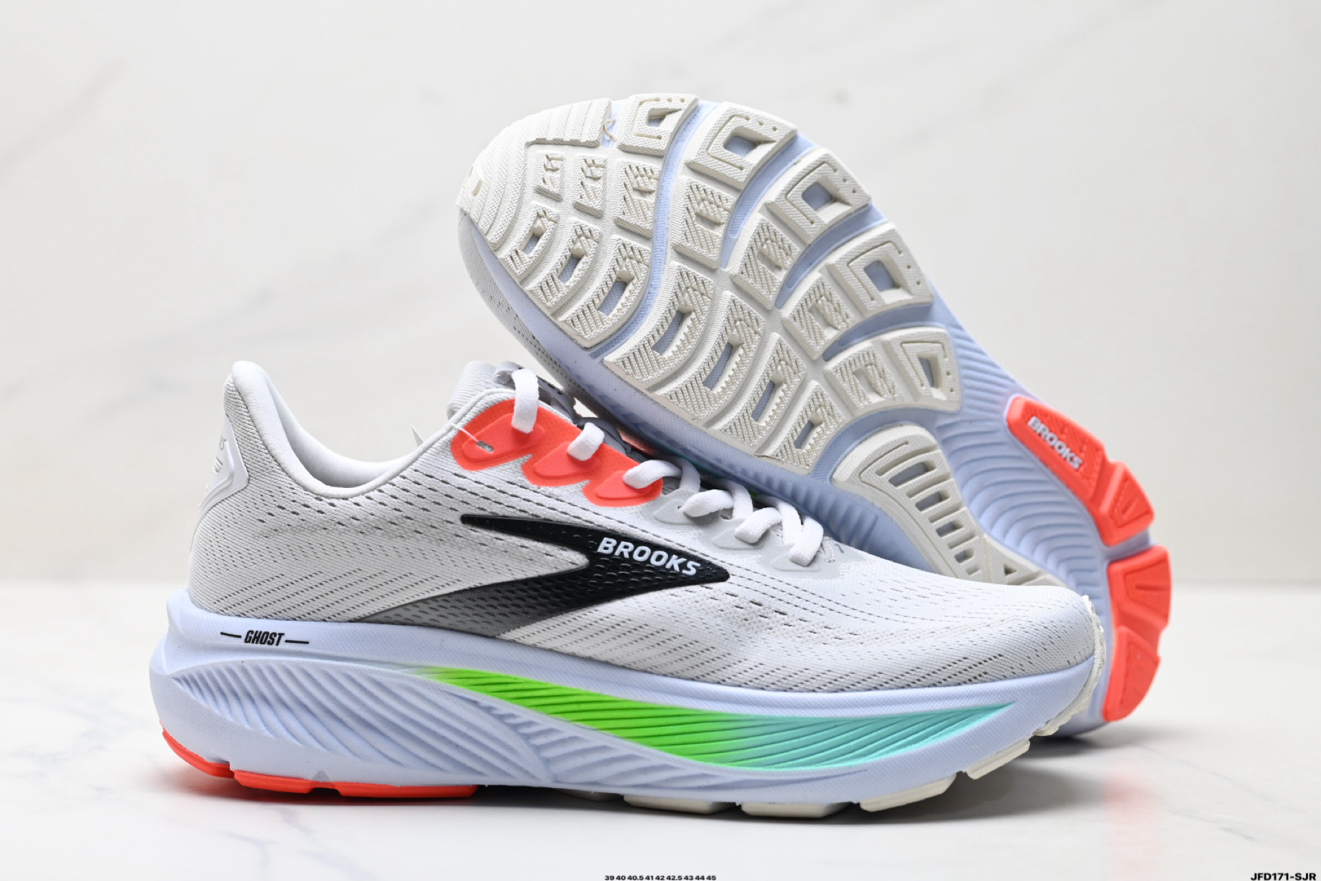 Brooks布鲁克斯 Ghost 17 网面时尚 网布耐磨透气 低帮 休闲跑步鞋 110442 1D 112