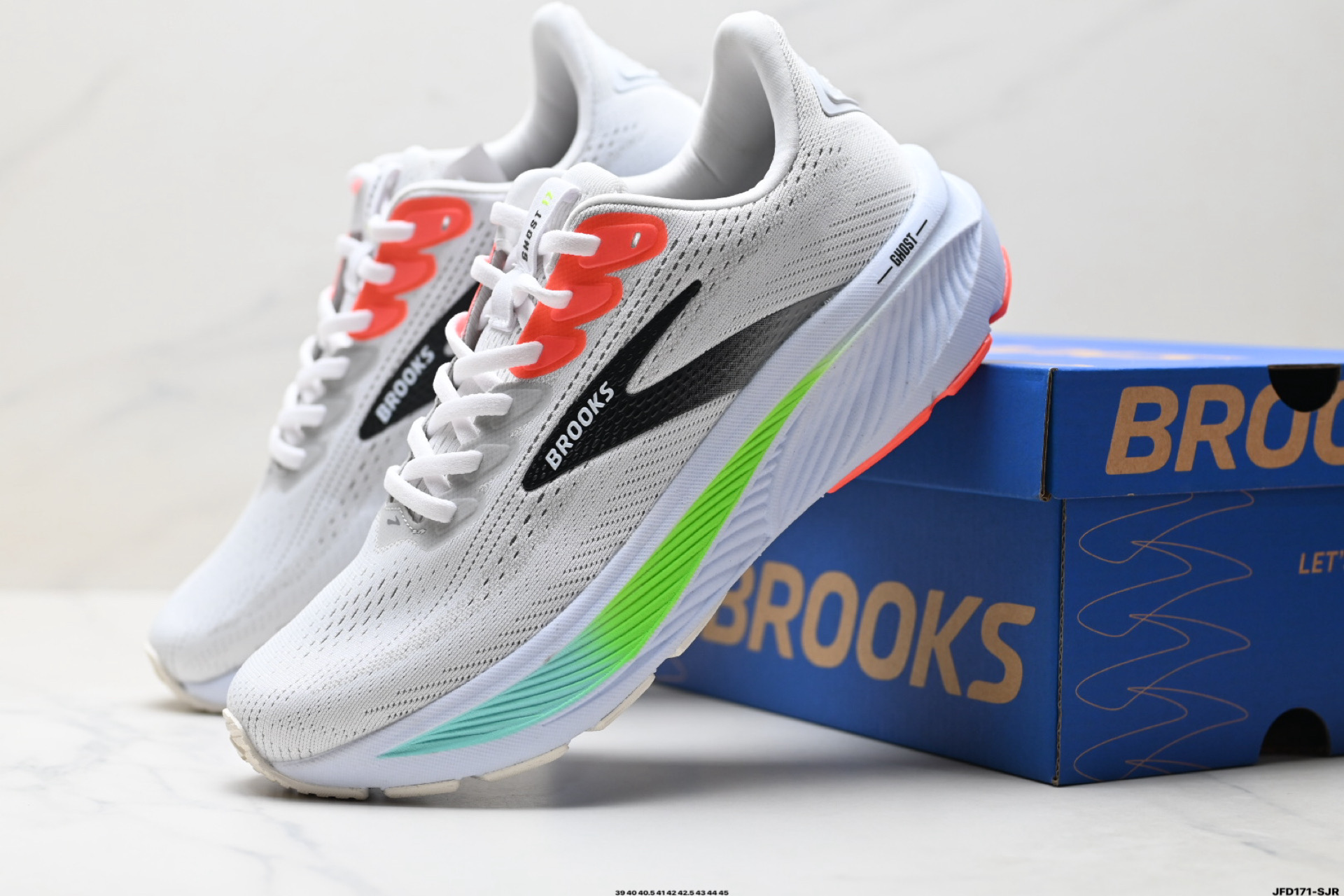 Brooks布鲁克斯 Ghost 17 网面时尚 网布耐磨透气 低帮 休闲跑步鞋 110442 1D 112