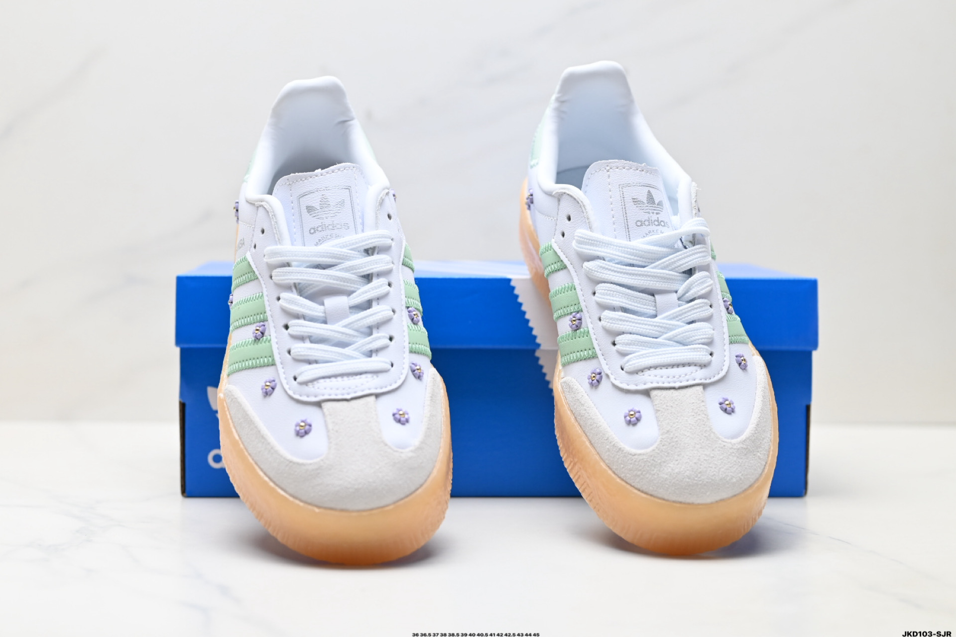 Adidas Originals Samba XLG 桑巴舞系列阿迪达斯 三叶草 绅士德训足球风百搭低帮休闲运动板鞋 JS3954