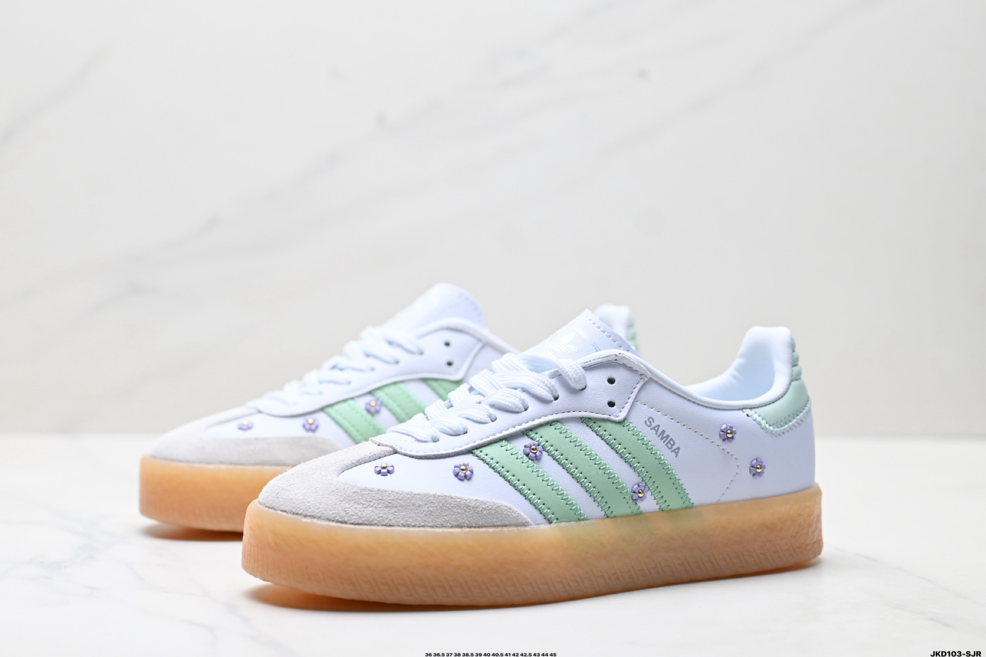 Adidas Originals Samba XLG 桑巴舞系列阿迪达斯 三叶草 绅士德训足球风百搭低帮休闲运动板鞋 JS3954