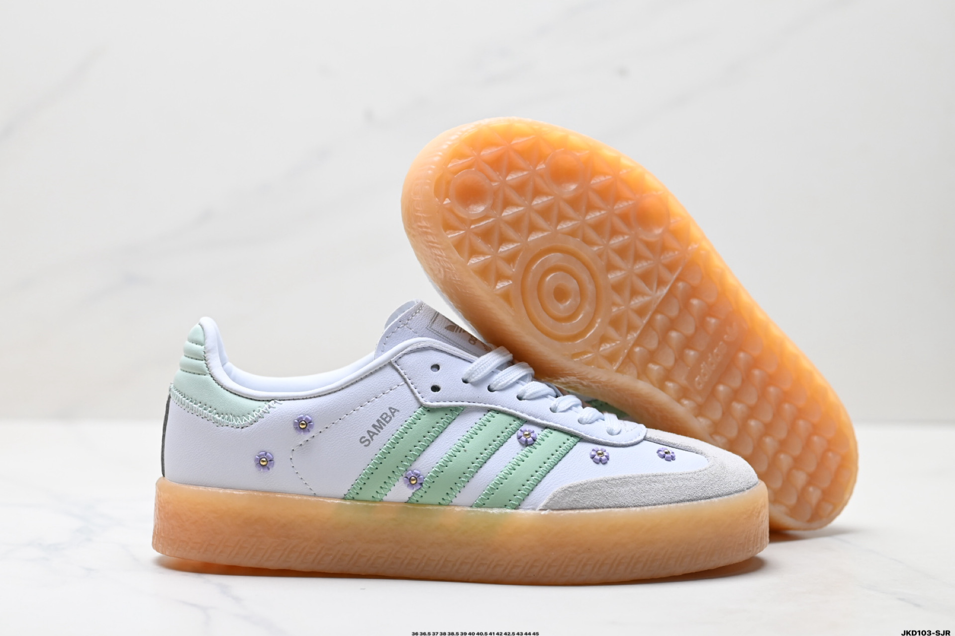Adidas Originals Samba XLG 桑巴舞系列阿迪达斯 三叶草 绅士德训足球风百搭低帮休闲运动板鞋 JS3954