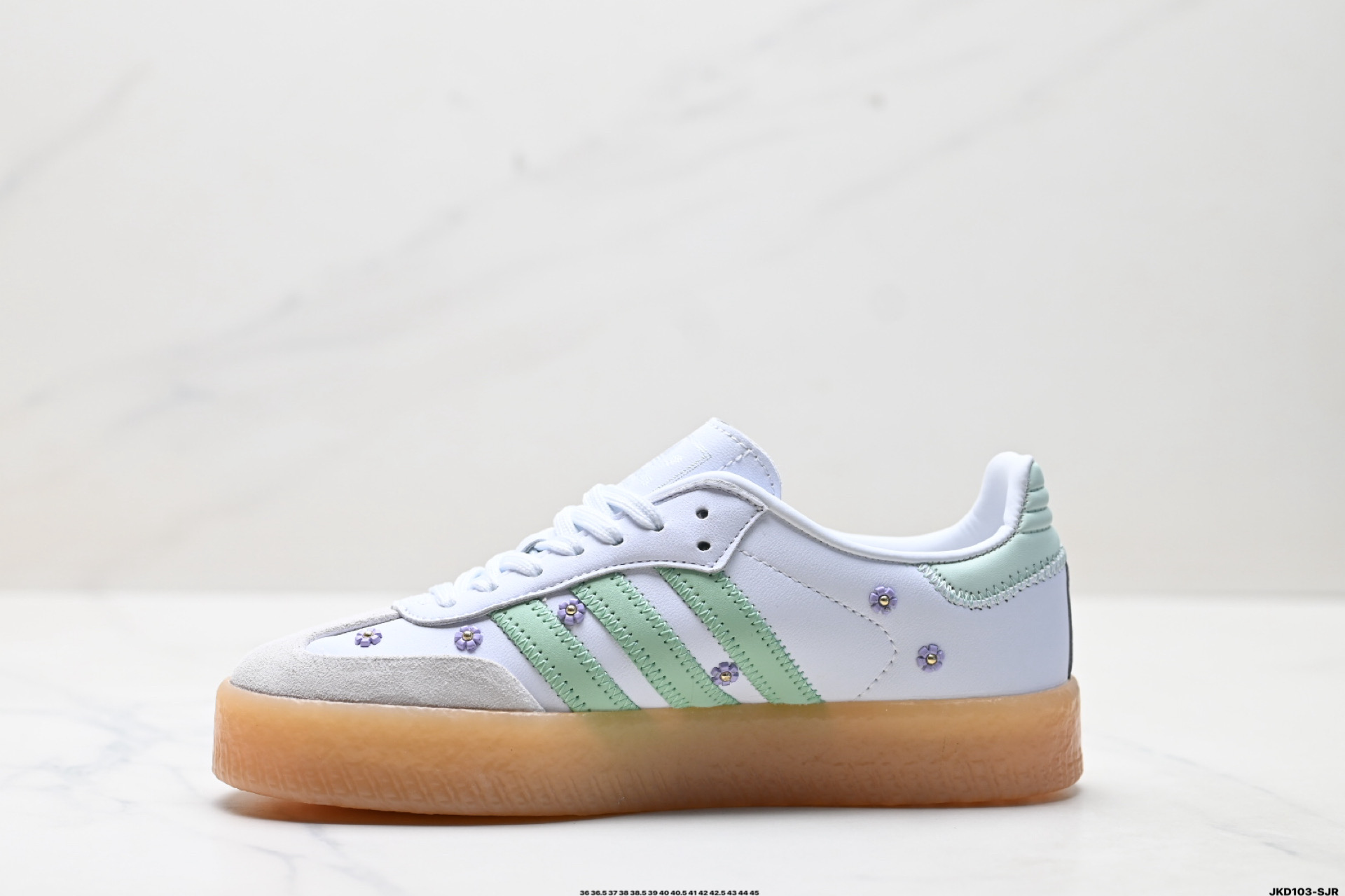 Adidas Originals Samba XLG 桑巴舞系列阿迪达斯 三叶草 绅士德训足球风百搭低帮休闲运动板鞋 JS3954