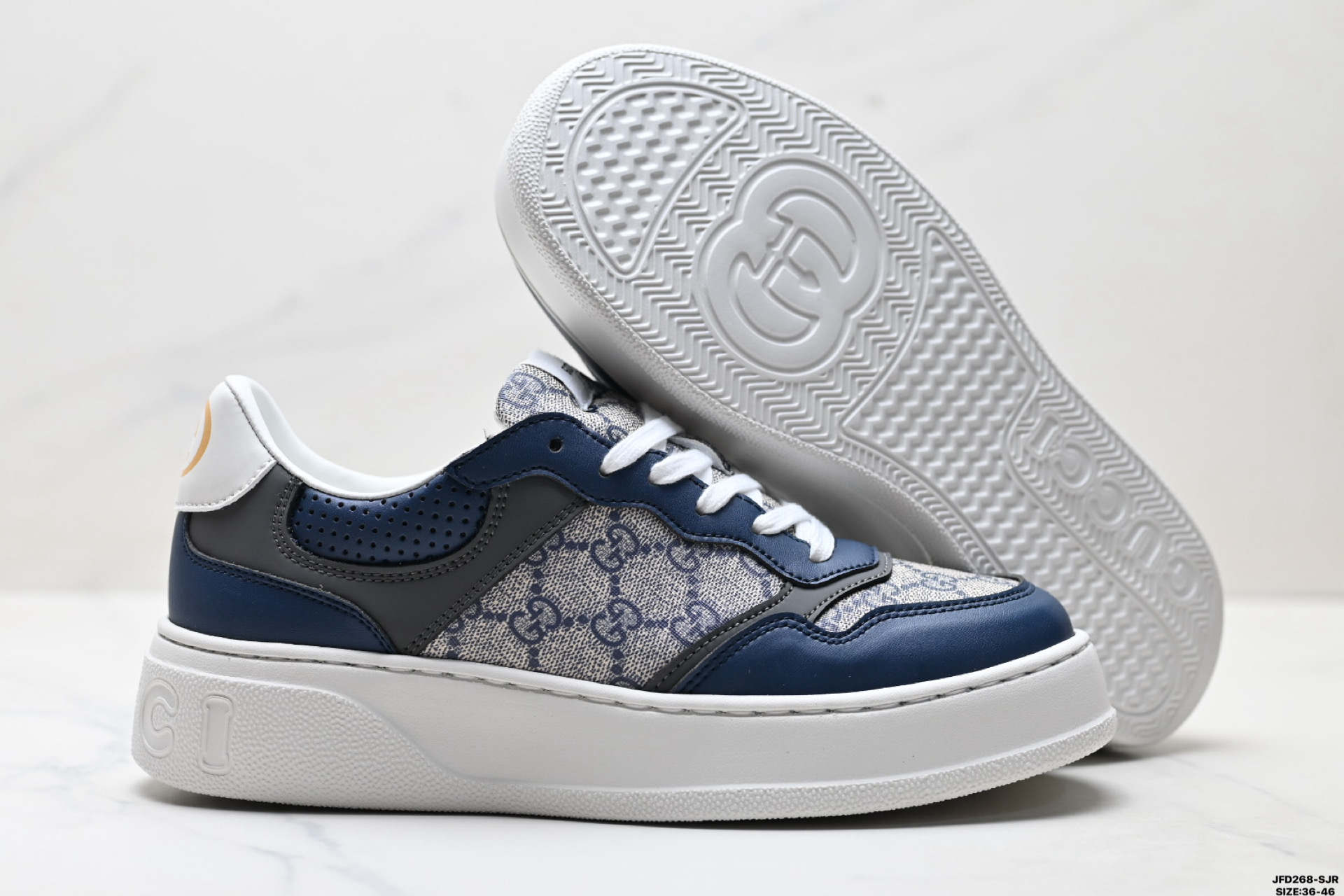 GUCCI古驰 Chunky B 饼干鞋低帮 时尚板鞋 546551 9Y920 9666