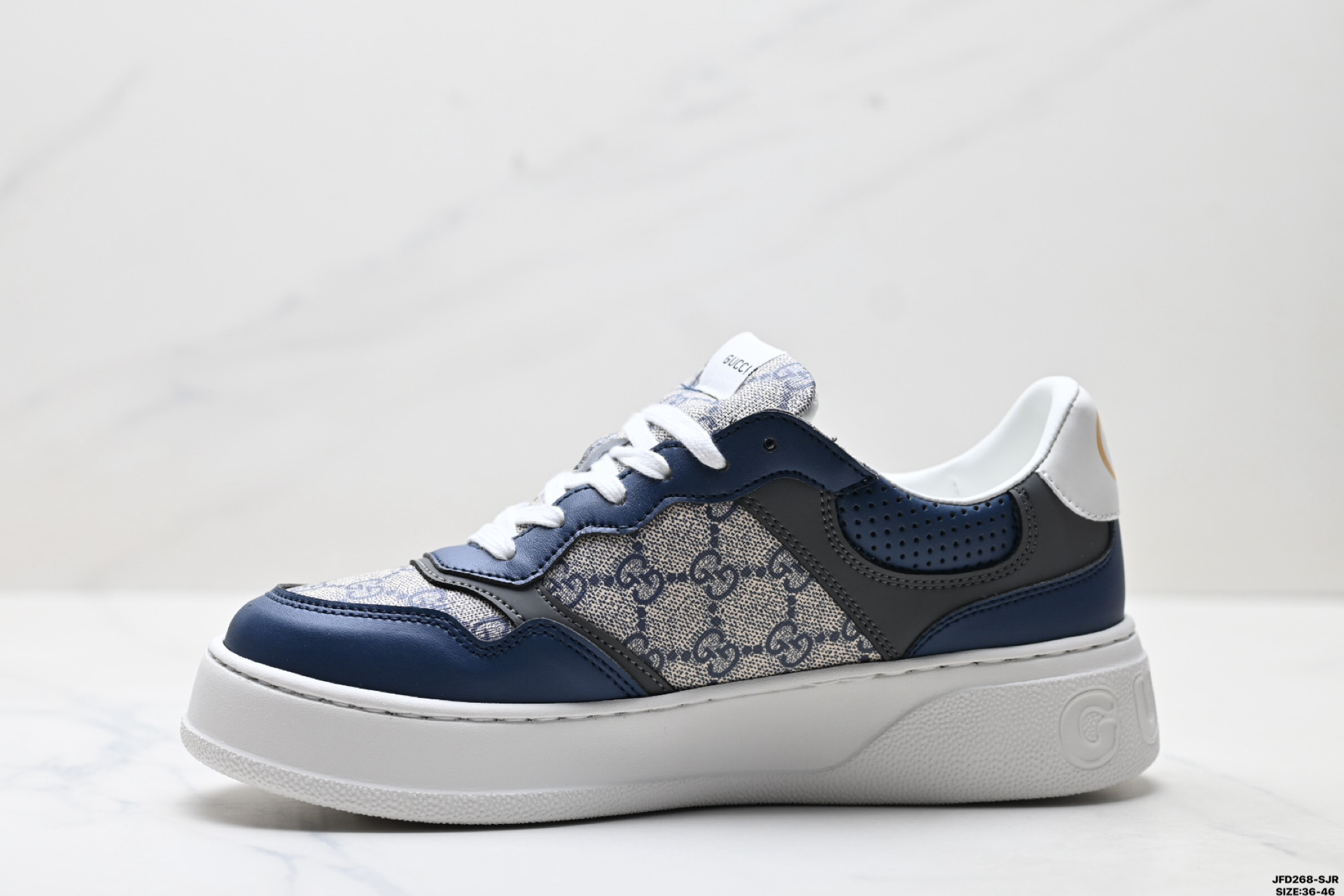 GUCCI古驰 Chunky B 饼干鞋低帮 时尚板鞋 546551 9Y920 9666