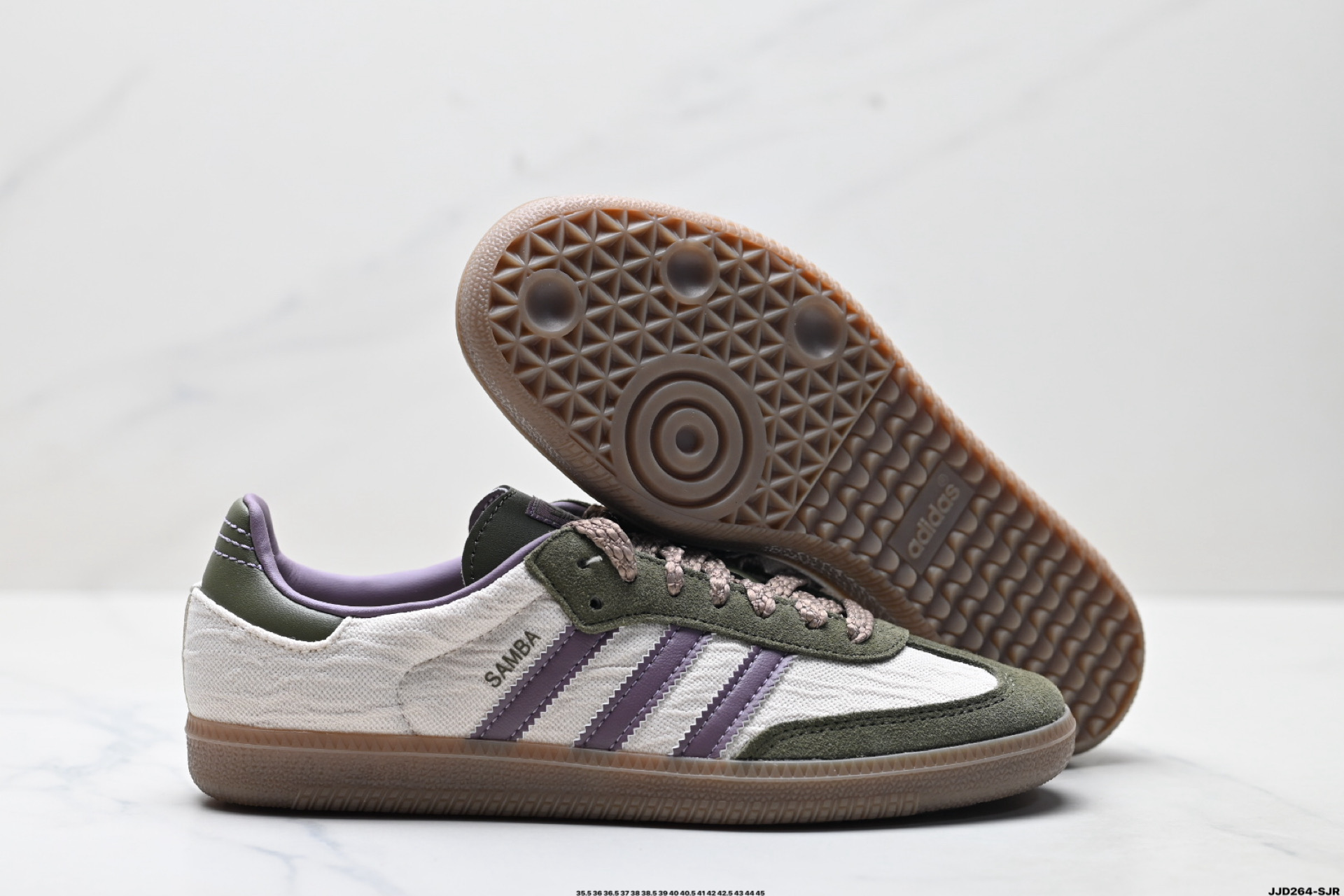 Adidas Originals Samba 桑巴舞系列阿迪达斯 三叶草 绅士德训足球风百搭低帮休闲运动板鞋 JP5705