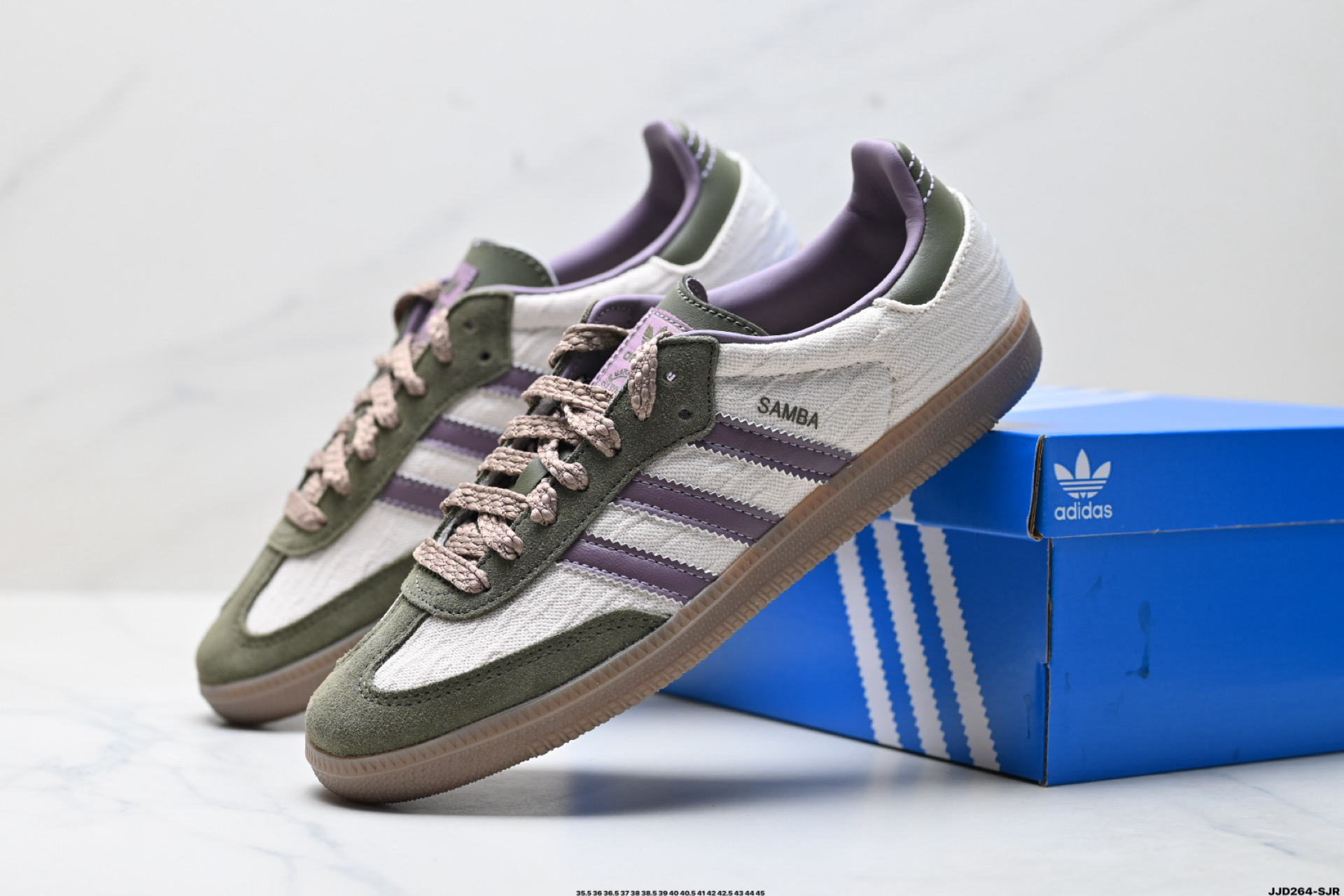 Adidas Originals Samba 桑巴舞系列阿迪达斯 三叶草 绅士德训足球风百搭低帮休闲运动板鞋 JP5705
