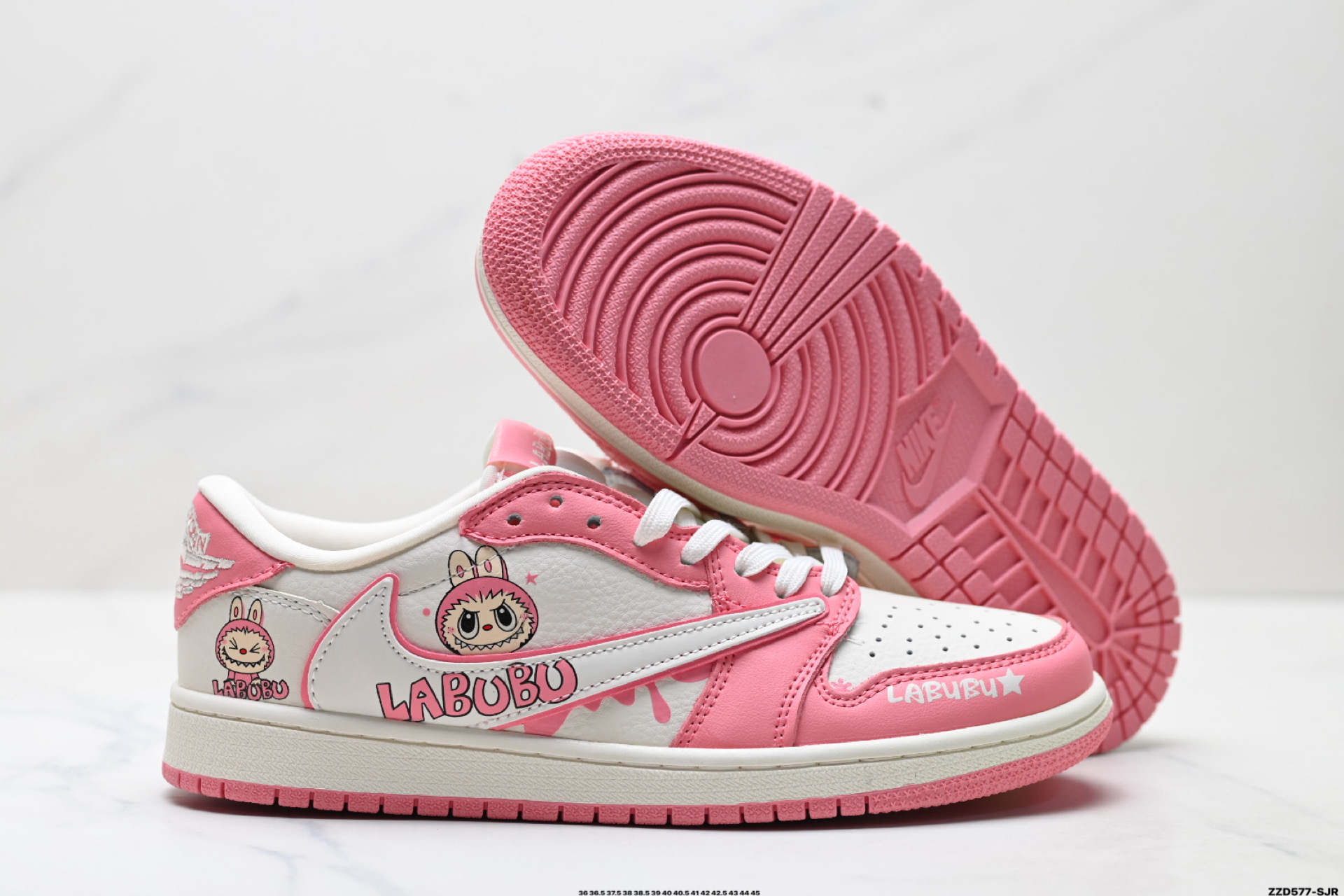 Nike Air Jordan 1 x Travis Scott AJ1倒勾 乔一倒钩 ‘DIY’定制 耐克 低帮文化篮球鞋 XB1979-020
