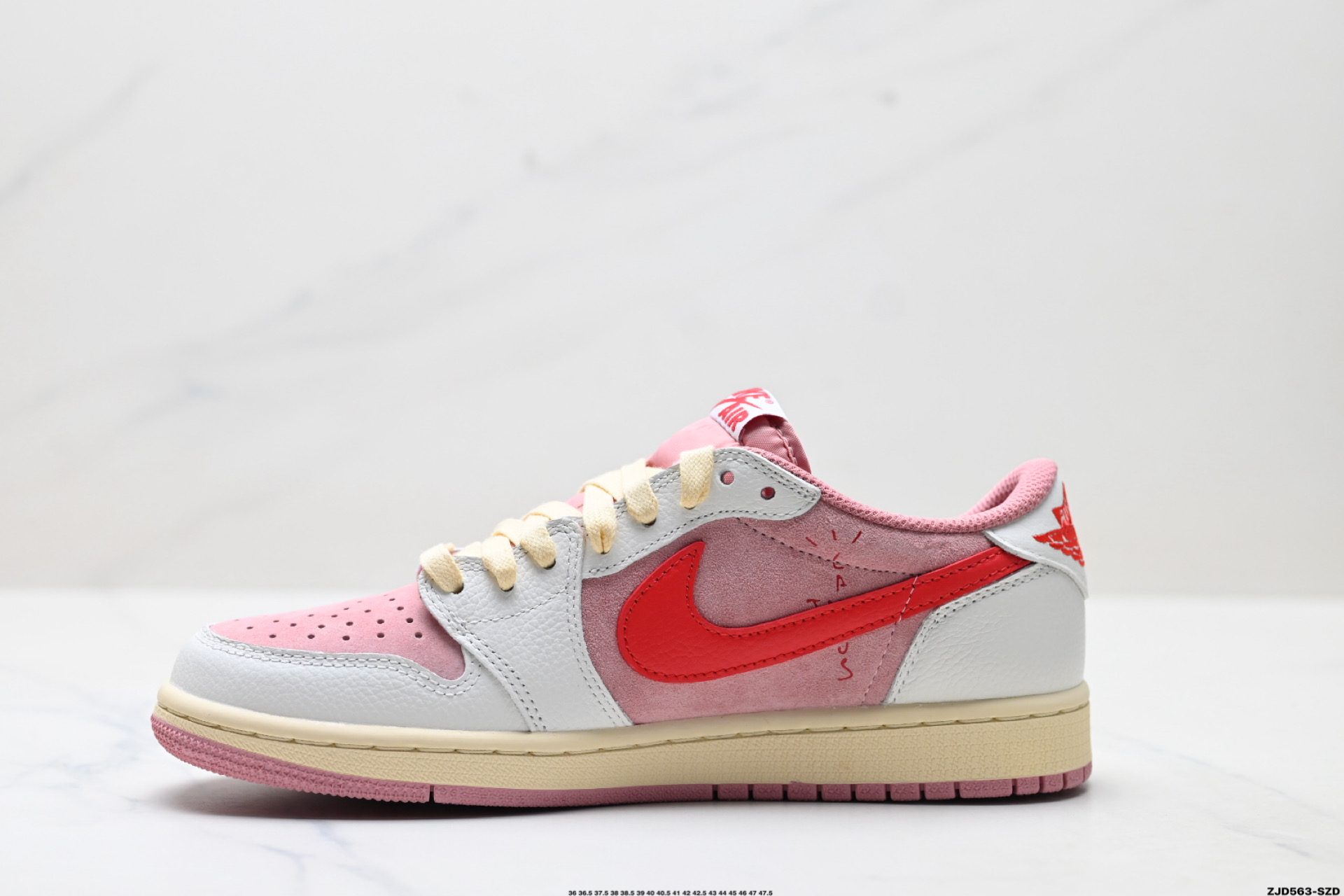 Nike Air Jordan 1 x Travis Scott AJ1倒勾 乔一倒钩 耐克 低帮文化篮球鞋 DM7866-100