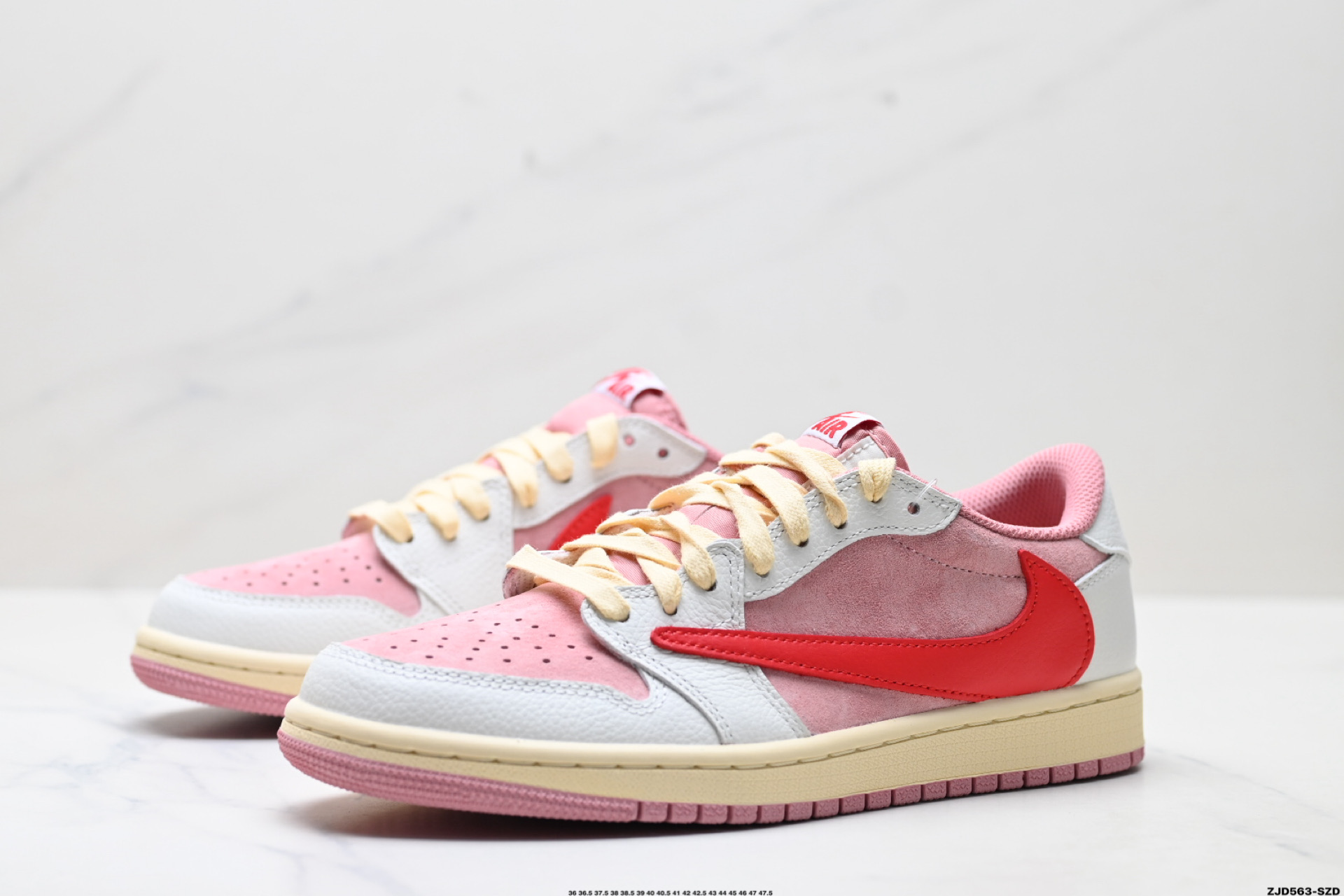 Nike Air Jordan 1 x Travis Scott AJ1倒勾 乔一倒钩 耐克 低帮文化篮球鞋 DM7866-100