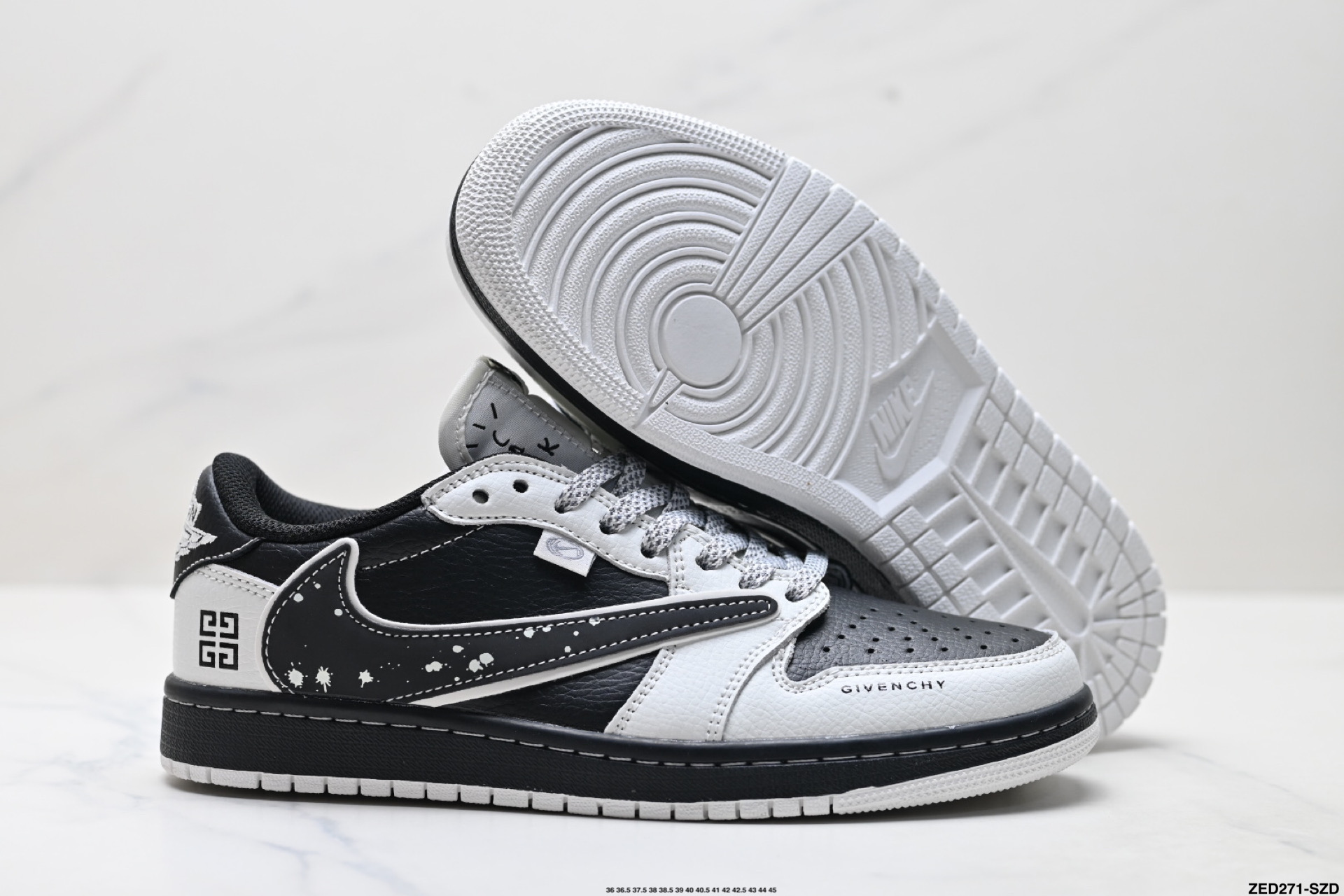 Nike Air Jordan 1 x Travis Scott 'DIY' Zapatillas de Baloncesto Personalizadas 6 i1755621398045 9704 0 4