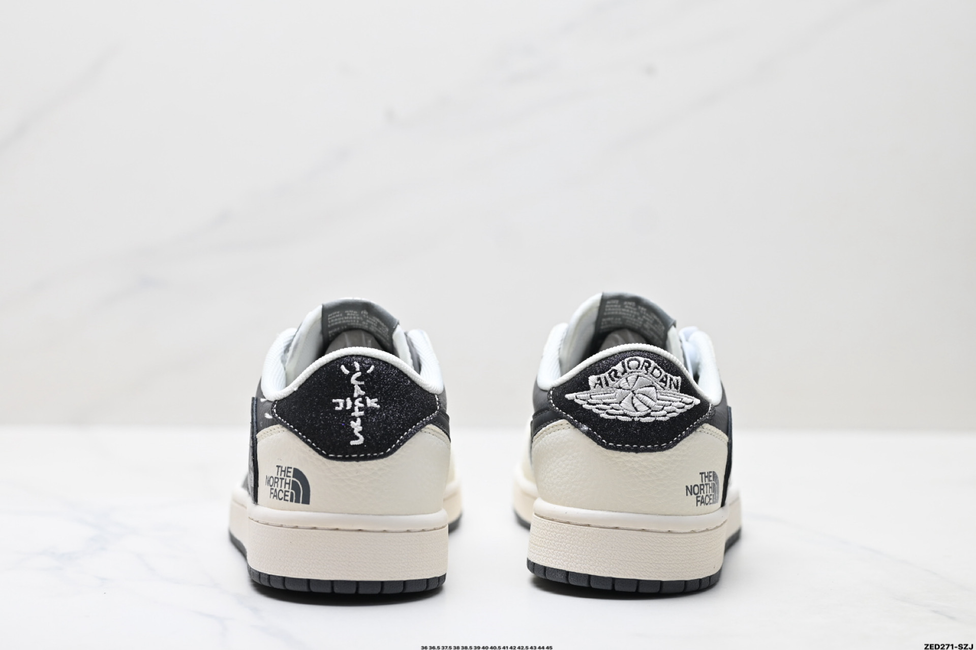 Nike Air Jordan 1 x Travis Scott AJ1倒勾 乔一倒钩 ‘DIY’定制 耐克 低帮文化篮球鞋 QW5088-205