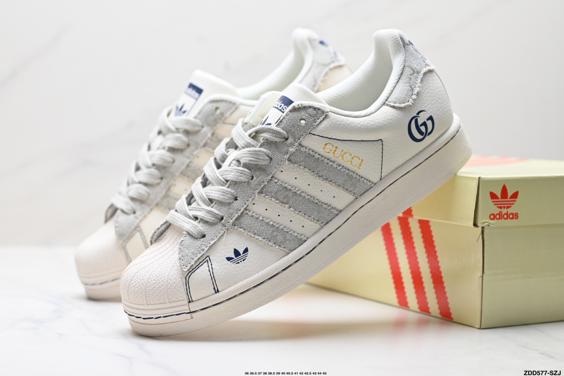 Adidas Originals Superstar 阿迪达斯 三叶草 贝壳头’DIY’系列低帮经典百搭休闲运动板鞋 JY8921