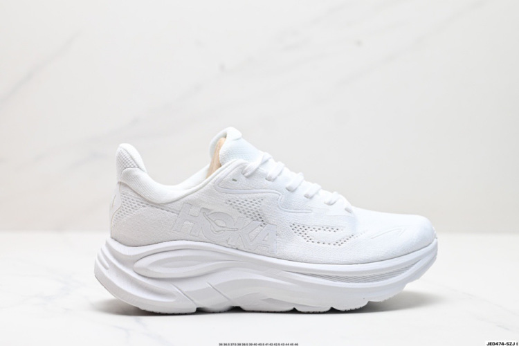 Hoka Clifton 10 - נעלי ריצת שטח קלות משקל לגברים ולנשים - לבן 1 Hoka Clifton 10 – נעלי ריצת שטח קלות משקל לגברים ולנשים – לבן