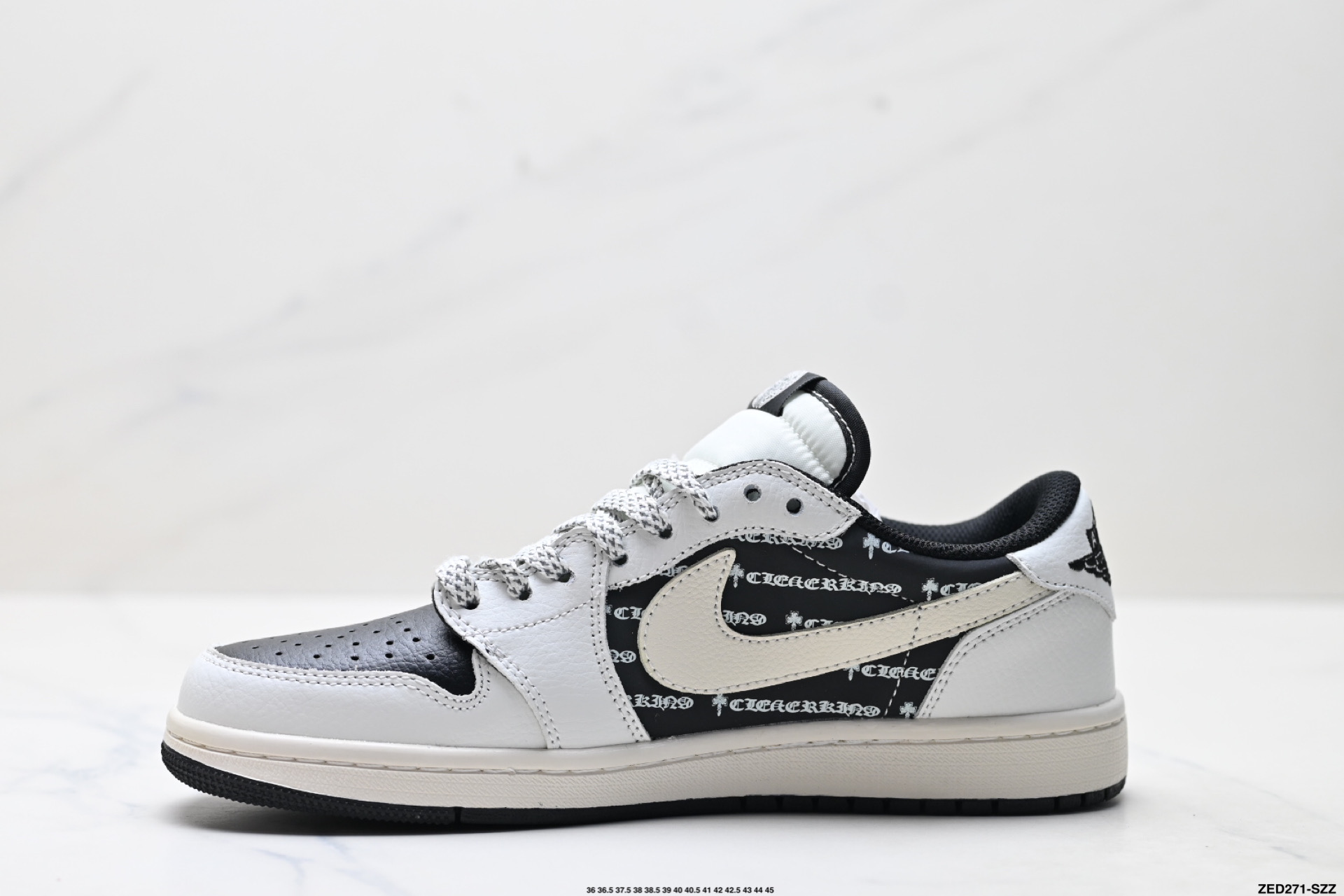Nike Air Jordan 1 x Travis Scott AJ1倒勾 乔一倒钩 ‘DIY’定制 耐克 低帮文化篮球鞋 DZ5899-010