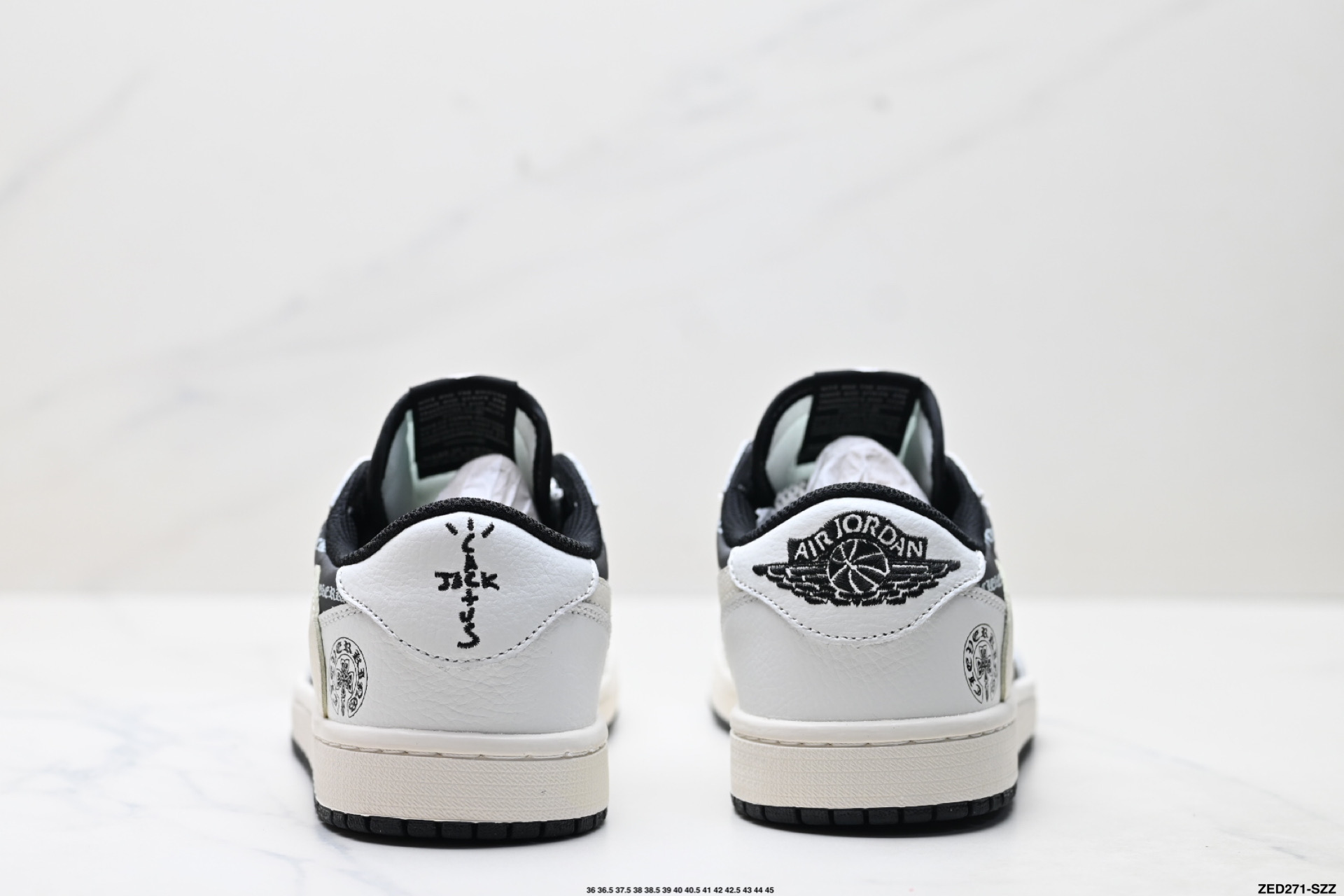 Nike Air Jordan 1 x Travis Scott AJ1倒勾 乔一倒钩 ‘DIY’定制 耐克 低帮文化篮球鞋 DZ5899-010