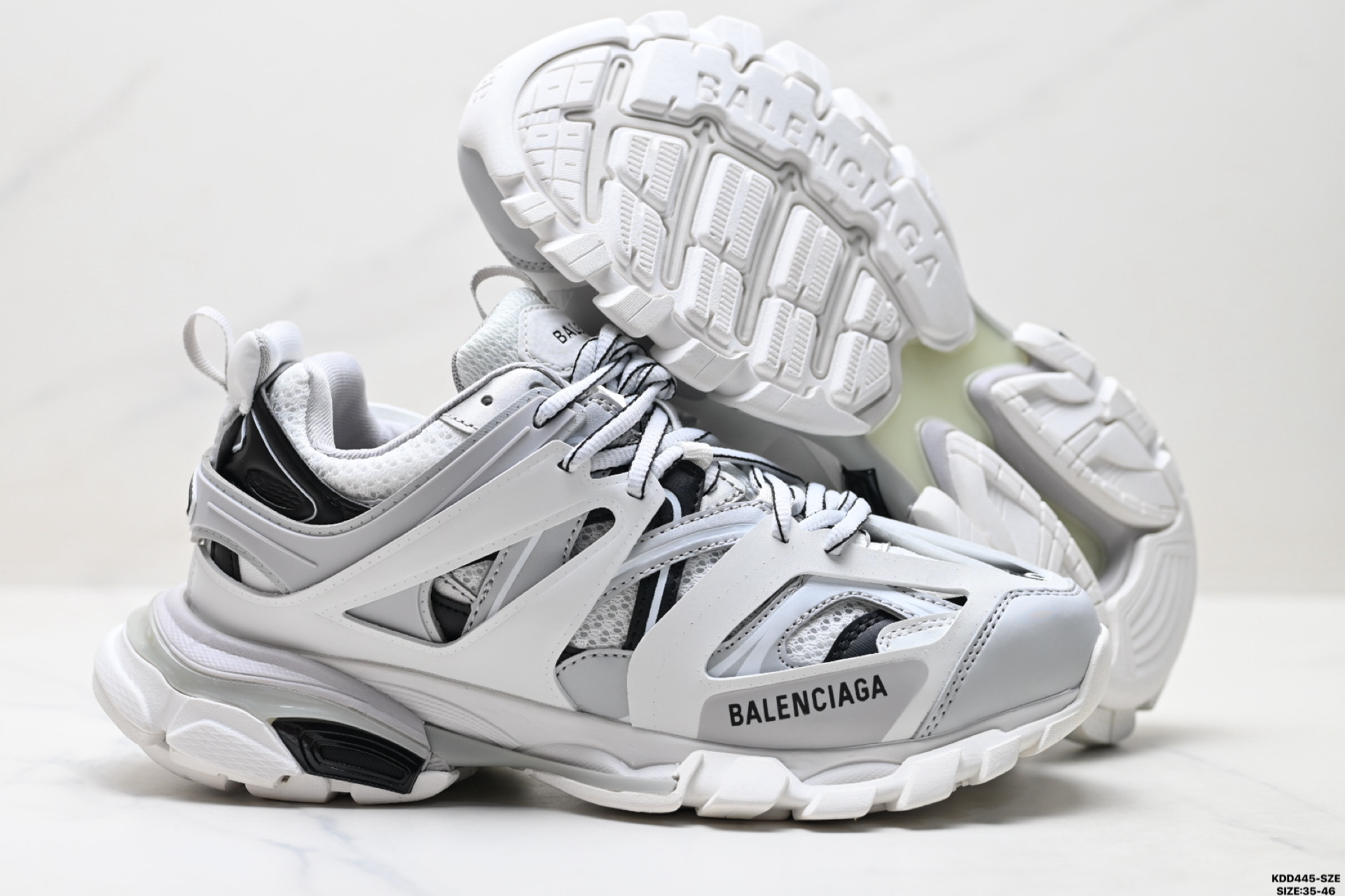 480 纯原Balenciaga巴黎世家 Track Trail 圆头系带 低帮复古老爹鞋  542023 W3AD3 9812