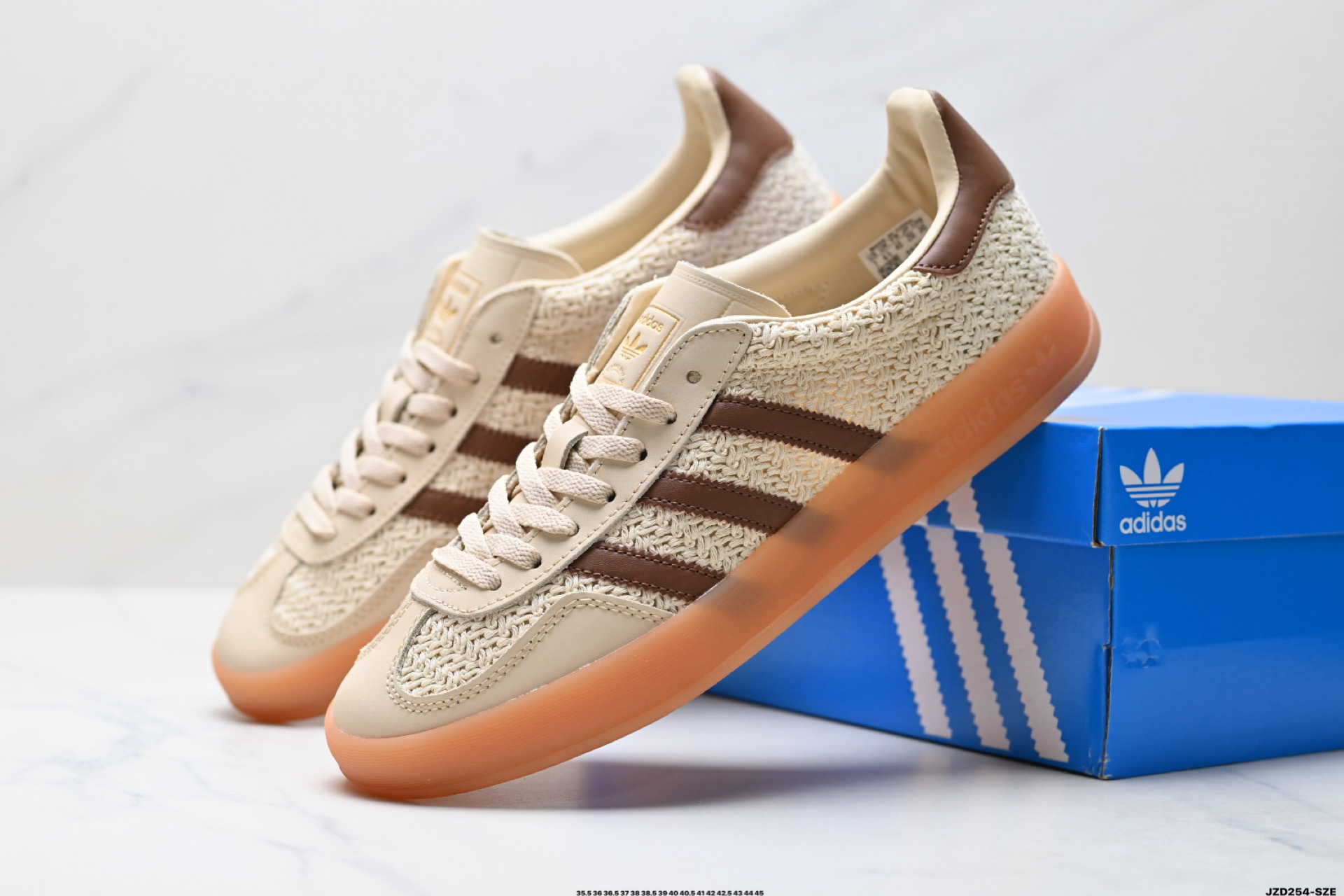 150 AdidOriginals Gazelle INdoor 三叶草休闲防滑耐磨低帮板鞋  JS1418