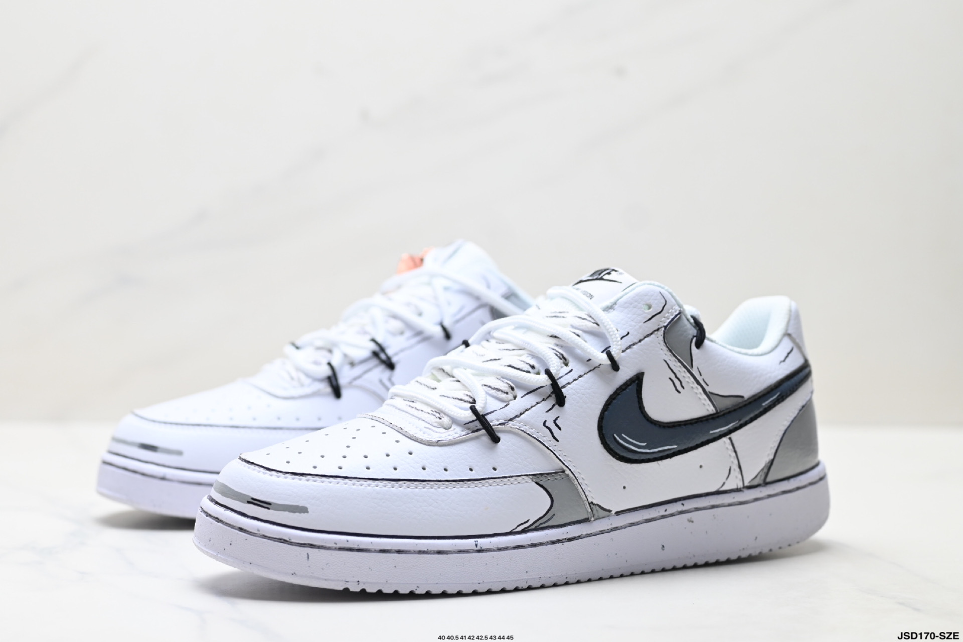 220 NIKE COURT VISILO ‘DIY’定制 低帮百搭 透气休闲运动板鞋  DH2987-101