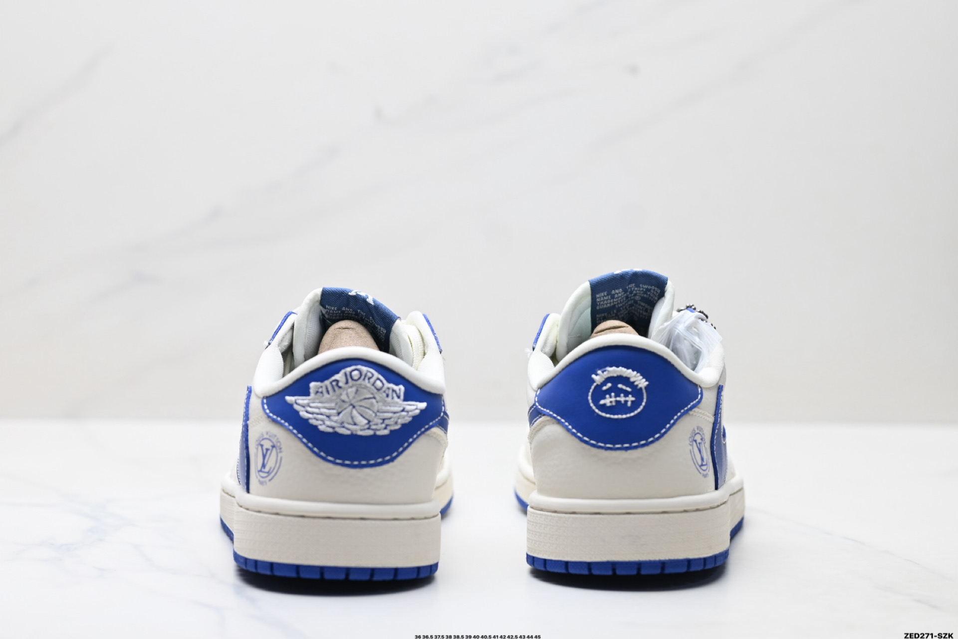 270 Nike Air Jordan 1 x Travis Scott AJ1倒勾 乔一倒钩 ‘DIY’定制 耐克 低帮文化篮球鞋 LD2028-042