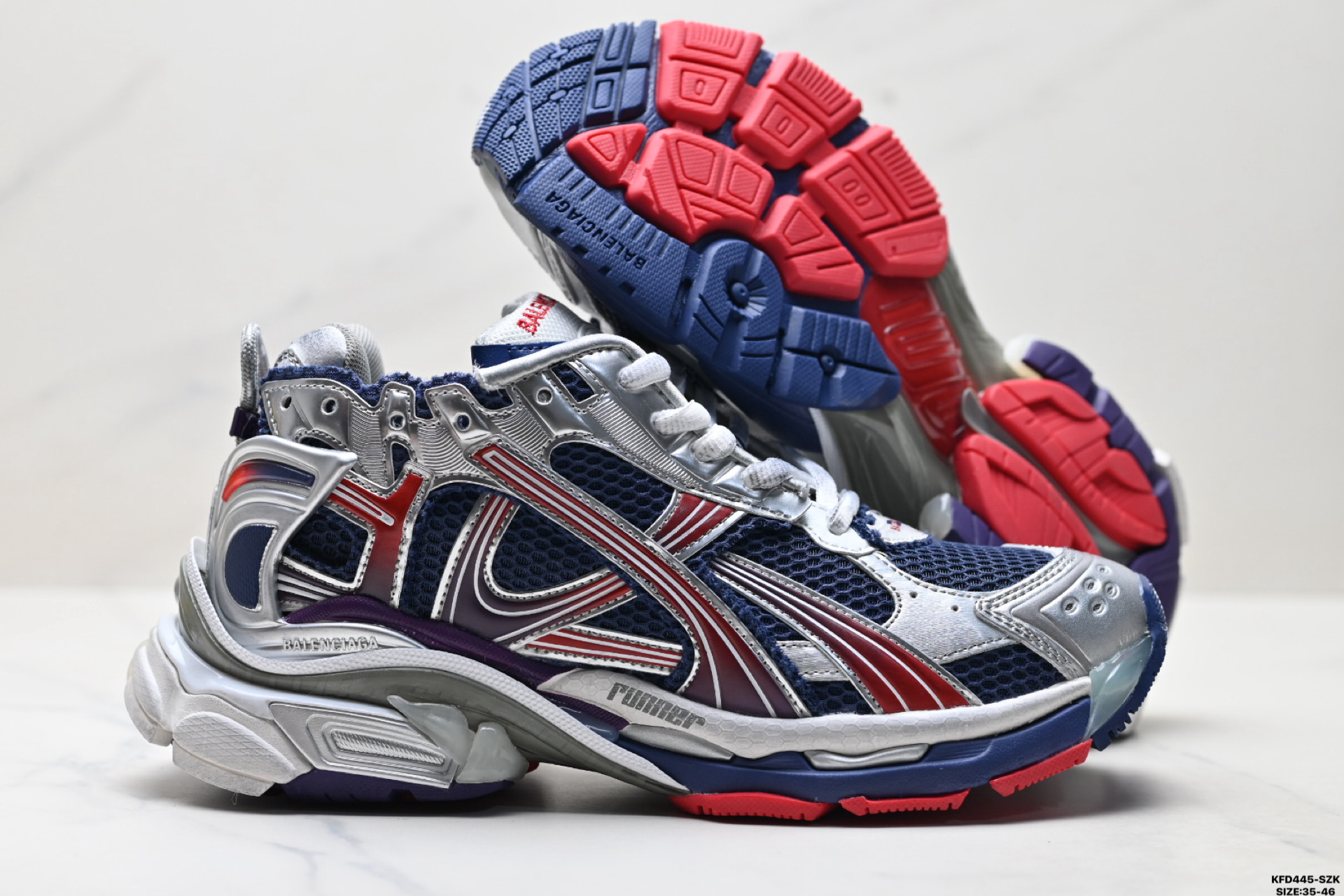 550 Balenciaga巴黎世家 Runner 皮革 百搭简约 低帮老爹鞋  772774 WRUNG 4610