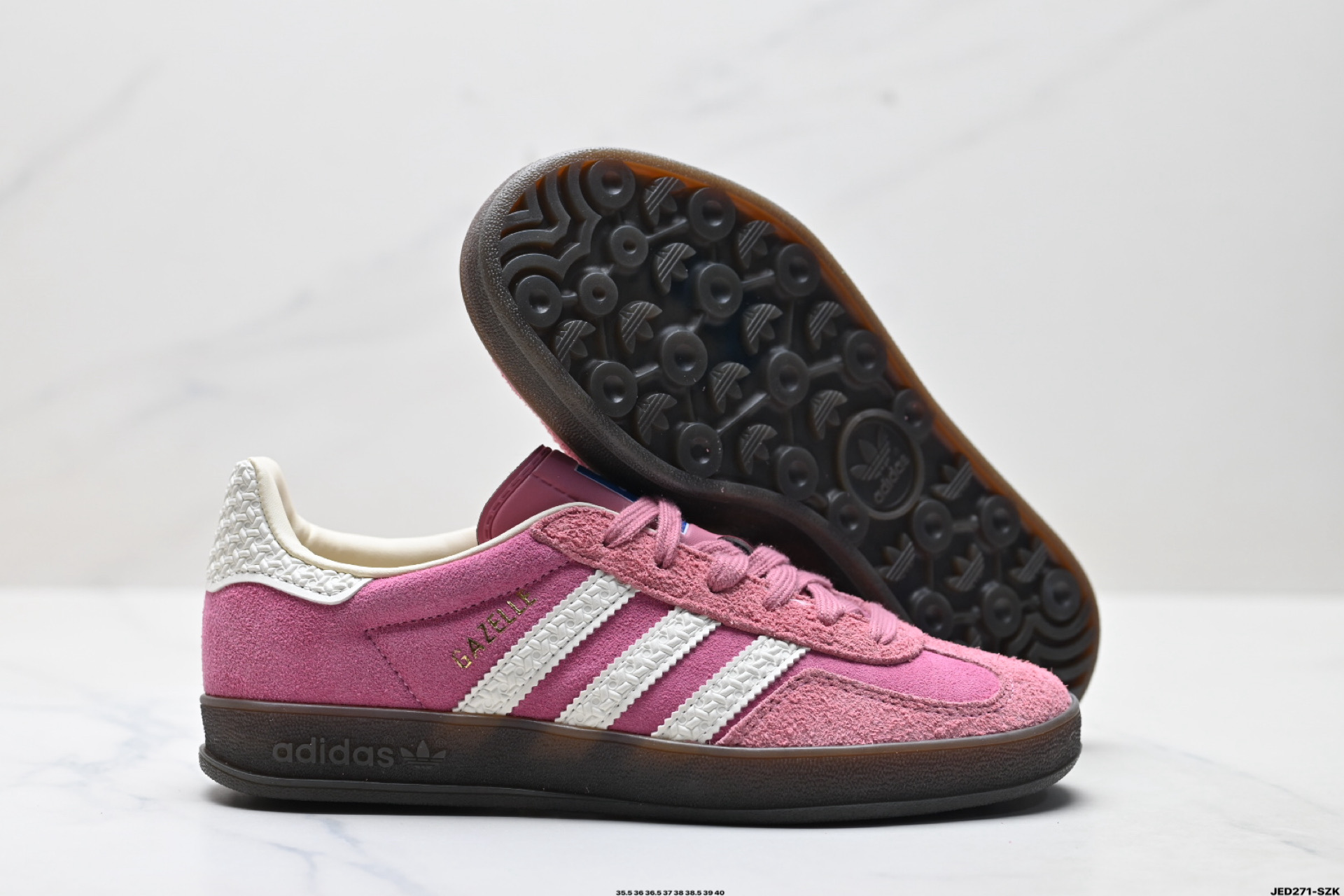 160 AdidOriginals Bad Bunny Gazelle INdoor 三叶草休闲防滑耐磨低帮板鞋 IF1809