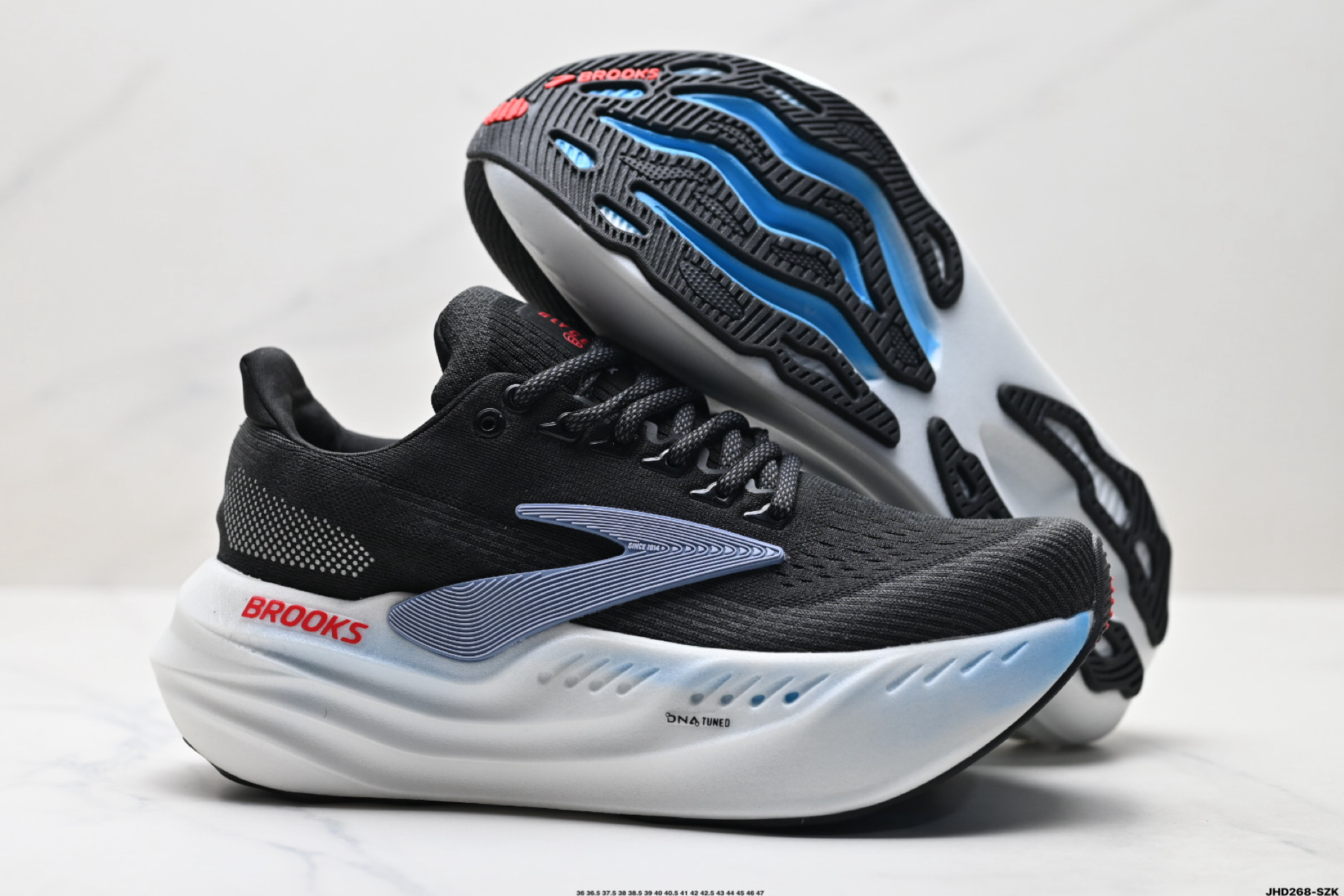 200 Brooks 布鲁克斯Glycerin Max 超级甘油 厚底马拉松缓震跑鞋 110447 1D 045