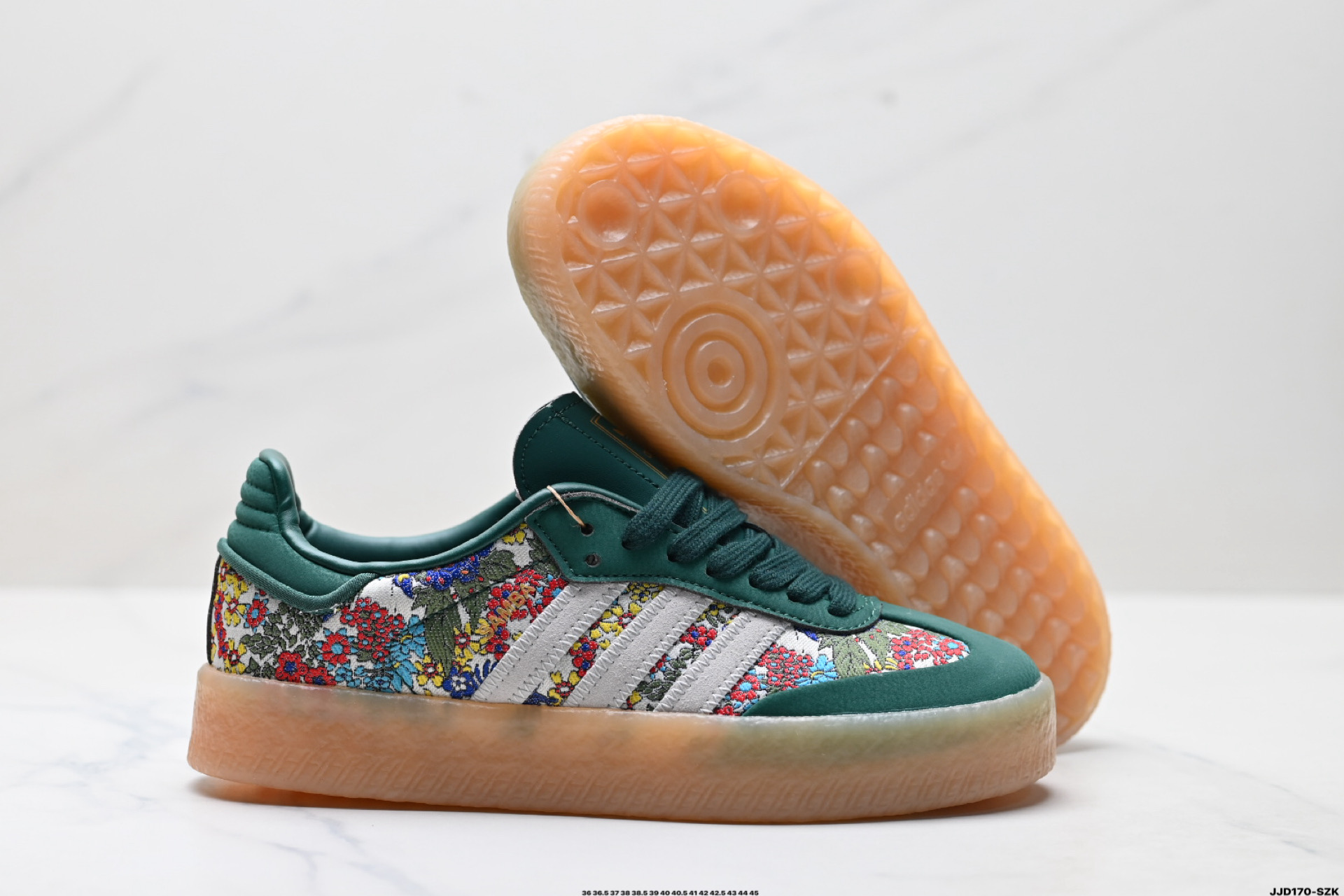 140 AdidOriginals Samba XLG 桑巴舞系列 阿迪达斯 三叶草 绅士德训足球风百搭低帮休闲运动板鞋 JH7289