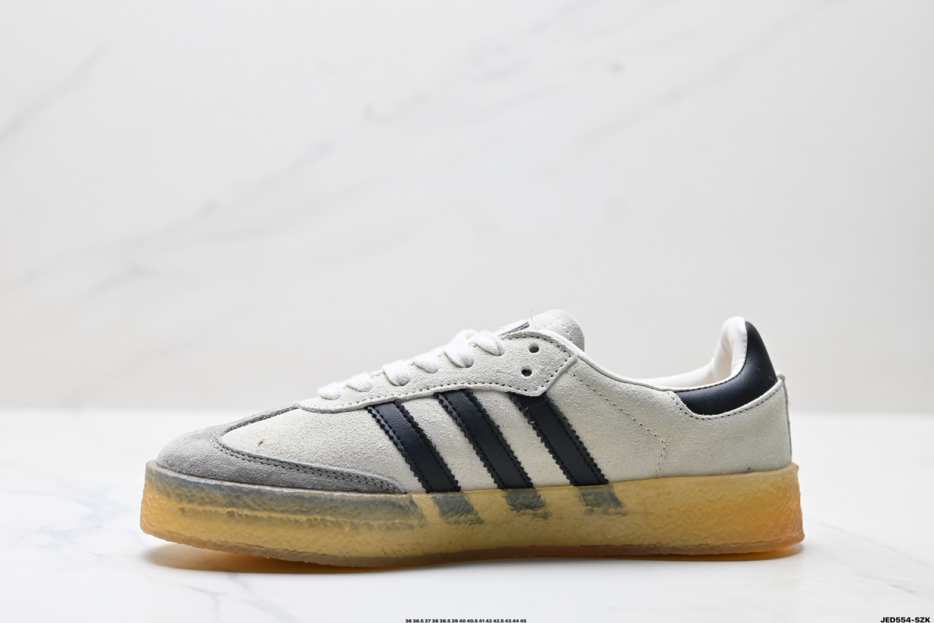 160 AdidSamba Kith Clarks 阿迪达斯 三叶草 复古休闲防滑耐磨低帮板鞋 IE4033