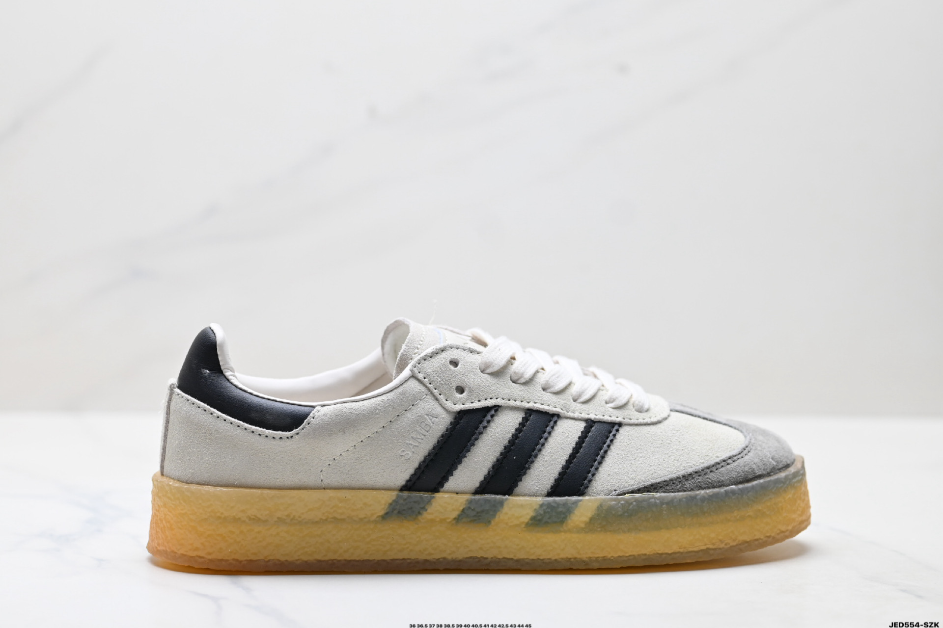 160 AdidSamba Kith Clarks 阿迪达斯 三叶草 复古休闲防滑耐磨低帮板鞋 IE4033