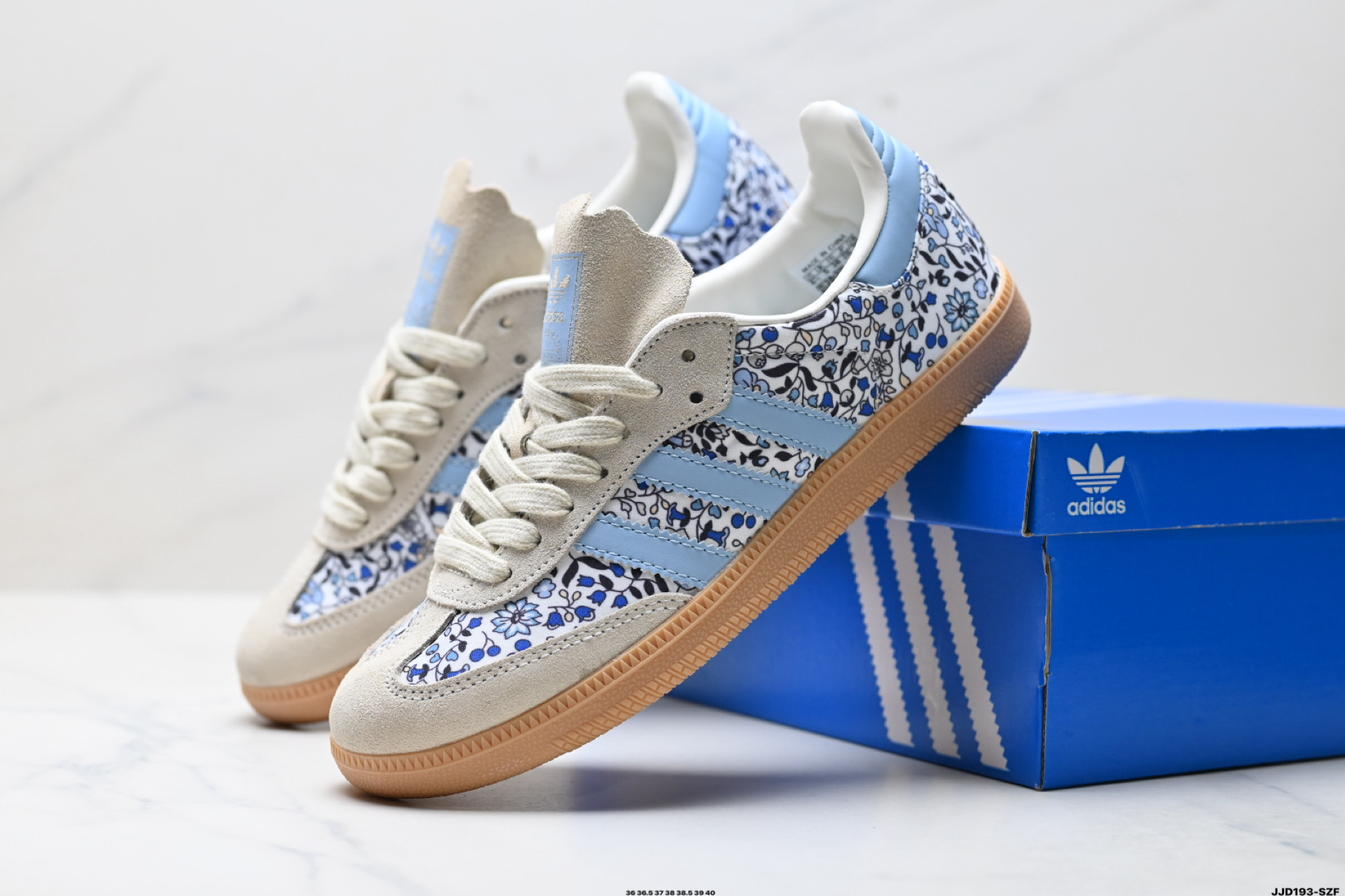 140 AdidOriginals Samba 桑巴舞系列阿迪达斯 三叶草 绅士德训足球风百搭低帮休闲运动板鞋 JP8110
