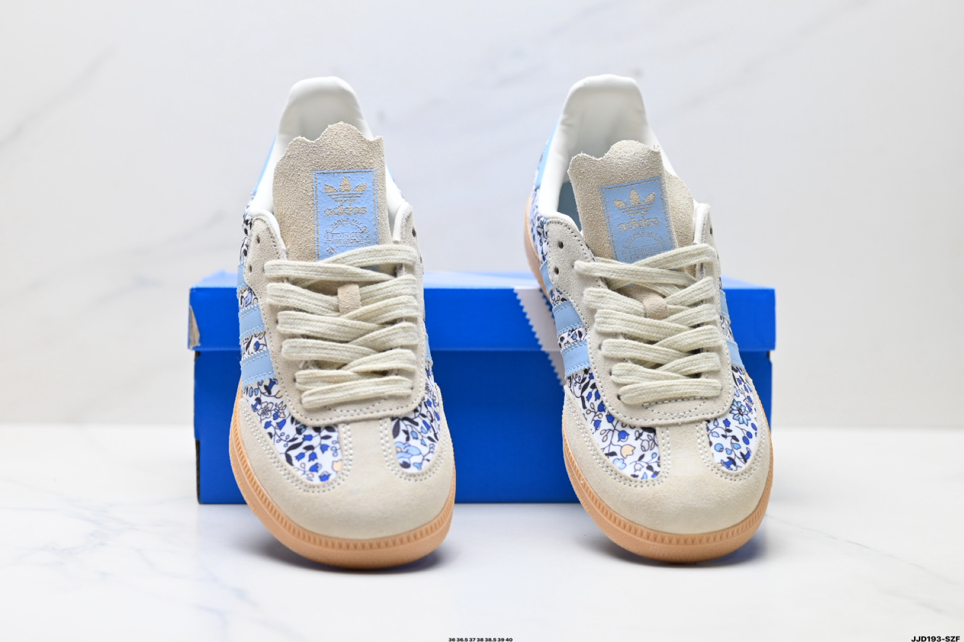 140 AdidOriginals Samba 桑巴舞系列阿迪达斯 三叶草 绅士德训足球风百搭低帮休闲运动板鞋 JP8110