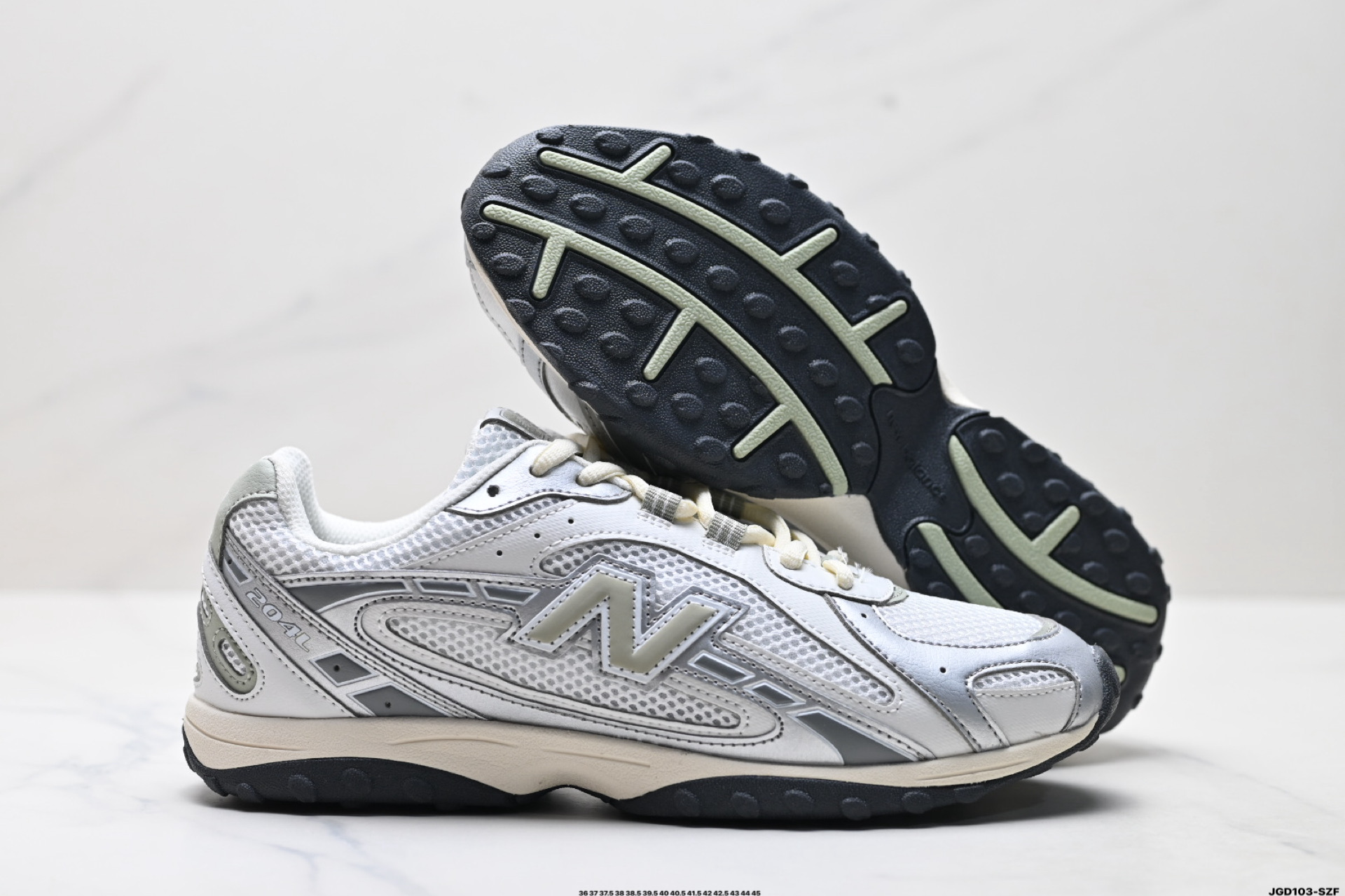 190 New Balance 204L系列 新百伦 薄底鞋 薄底皮质鞋带德训系 低帮 生活休闲鞋 U204LSWB