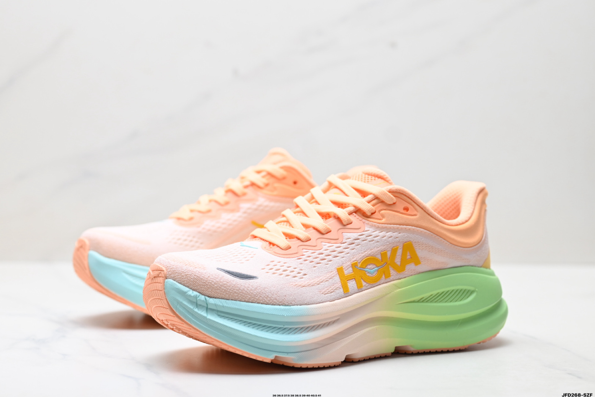 180 HOKA ONE ONE Bondi 9 复古舒适防滑耐磨 低帮 山地户外跑步鞋 1162012