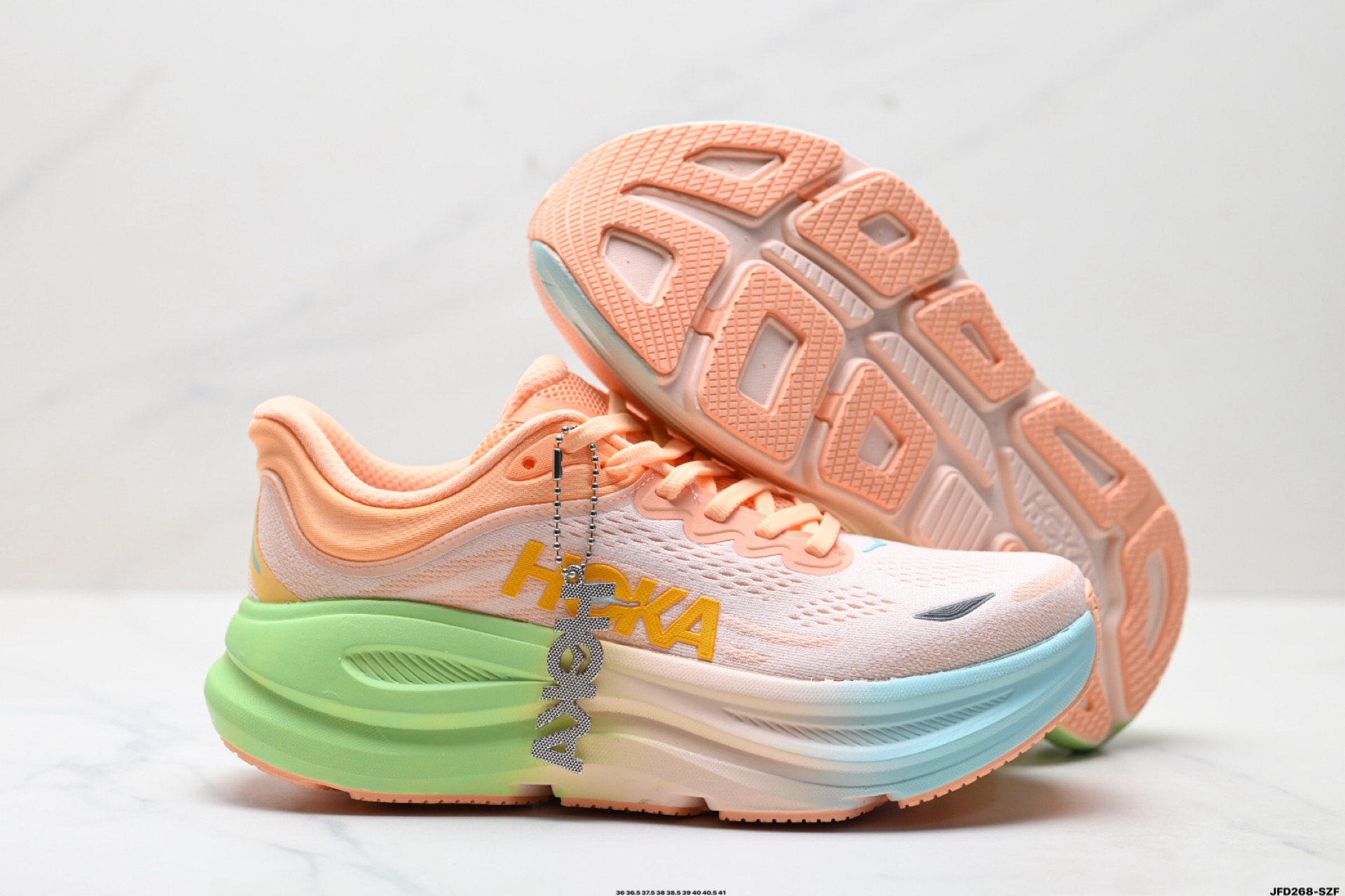 180 HOKA ONE ONE Bondi 9 复古舒适防滑耐磨 低帮 山地户外跑步鞋 1162012