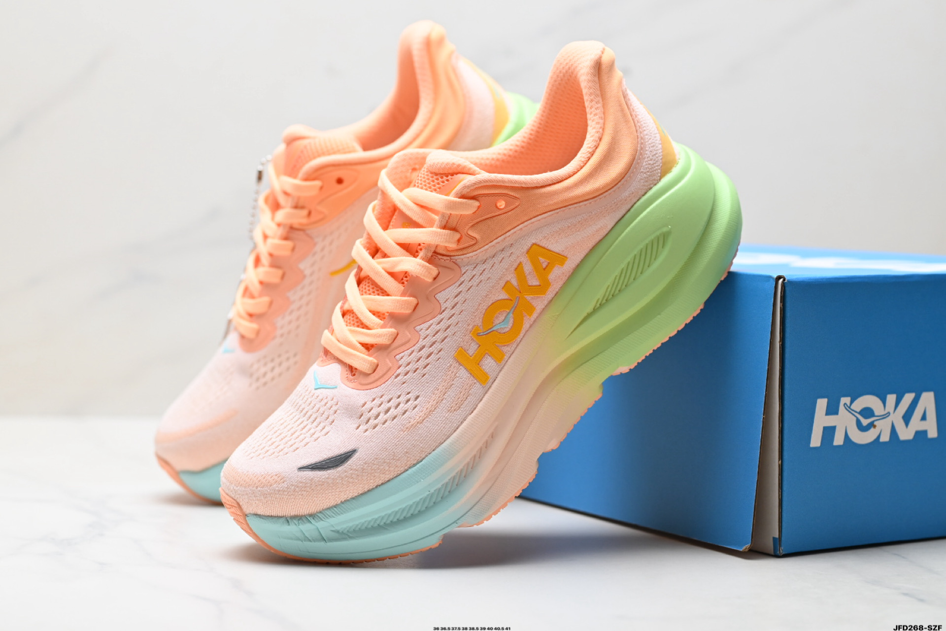 180 HOKA ONE ONE Bondi 9 复古舒适防滑耐磨 低帮 山地户外跑步鞋 1162012