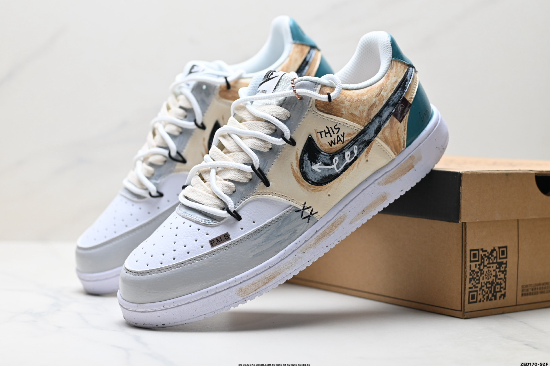 270 NIKE COURT VISILO ‘DIY’定制 低帮百搭 透气休闲运动板鞋  DH2987-101