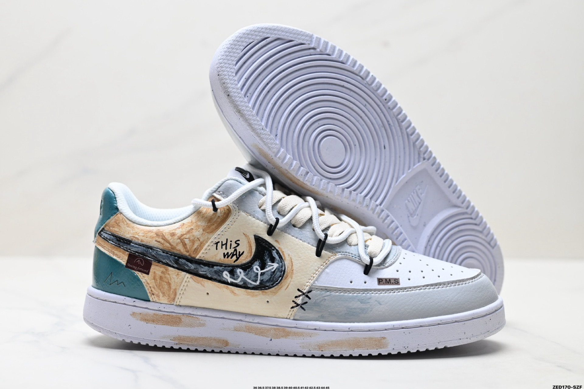 270 NIKE COURT VISILO ‘DIY’定制 低帮百搭 透气休闲运动板鞋  DH2987-101